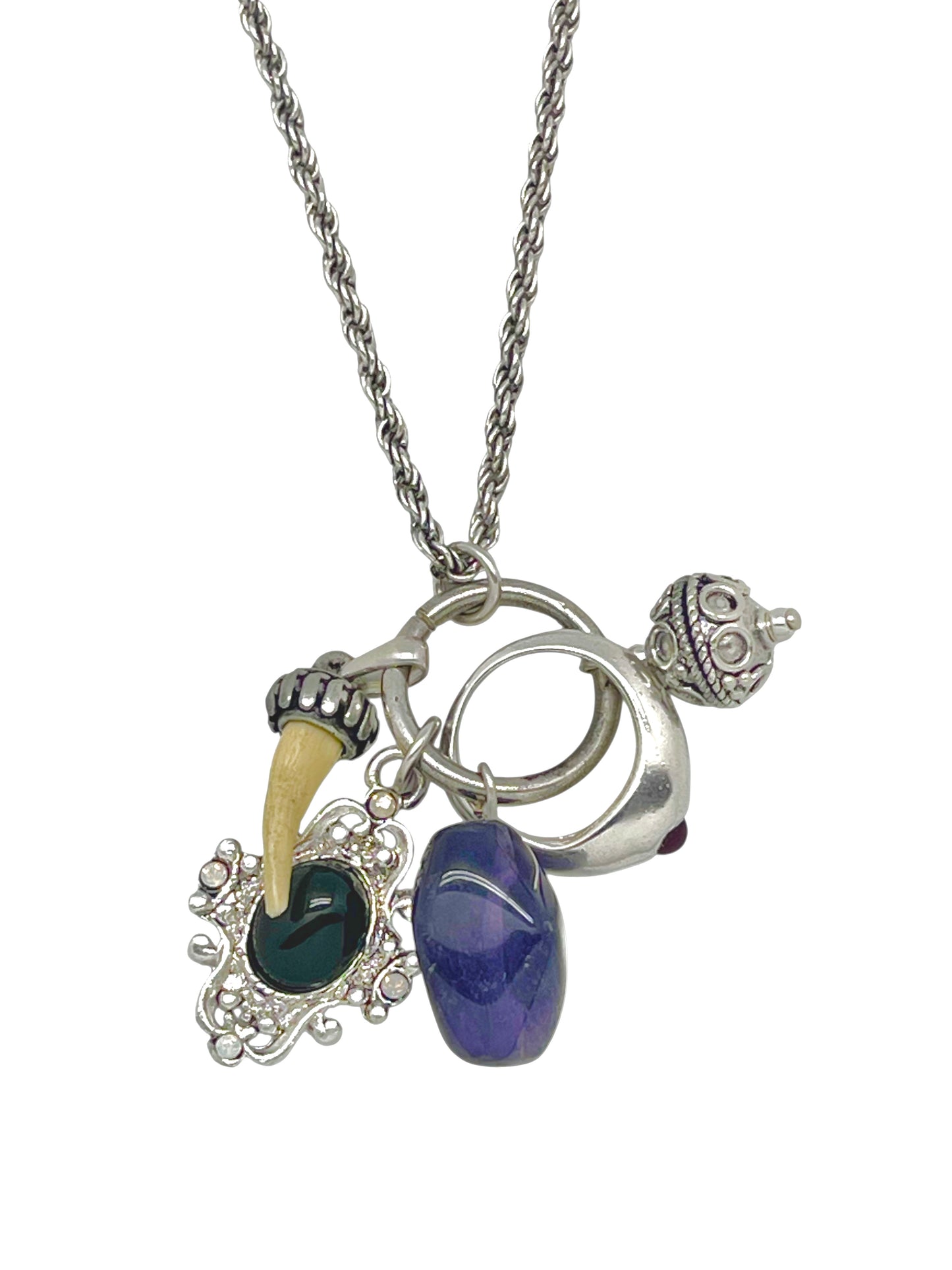 Collar Trinity Drift en plata 10µ charms