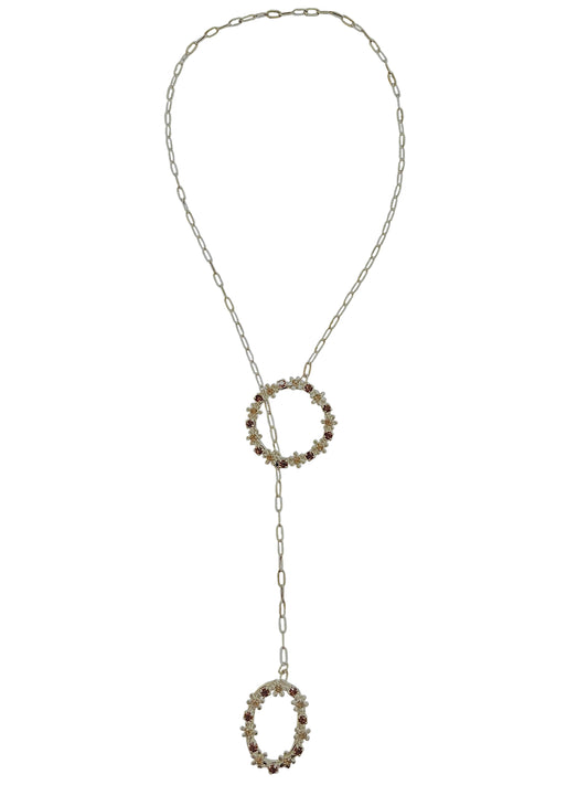 Collar Multiposición Cristal Sw Mix marrones y plata chapado