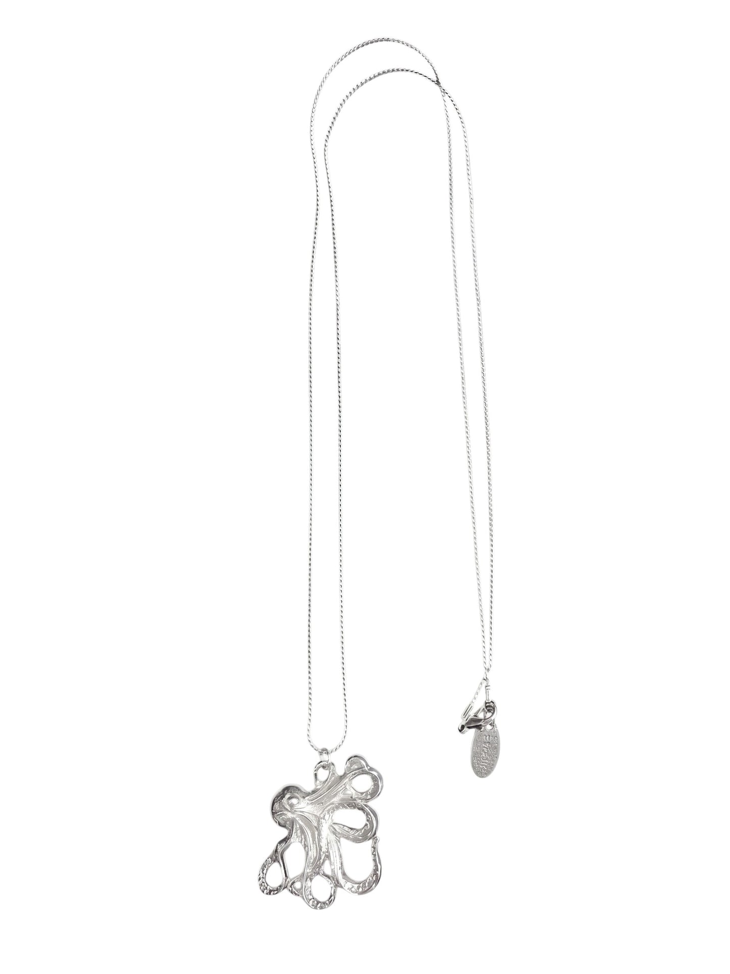 Collar largo pulpo Paul latón dorado o plata 10µ