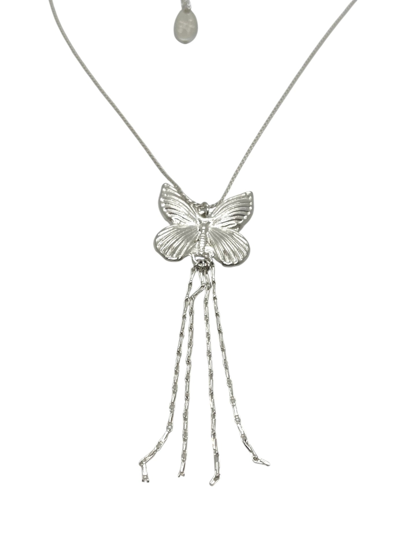 Gargantilla mariposa y cedenas plata 10µ o dorado