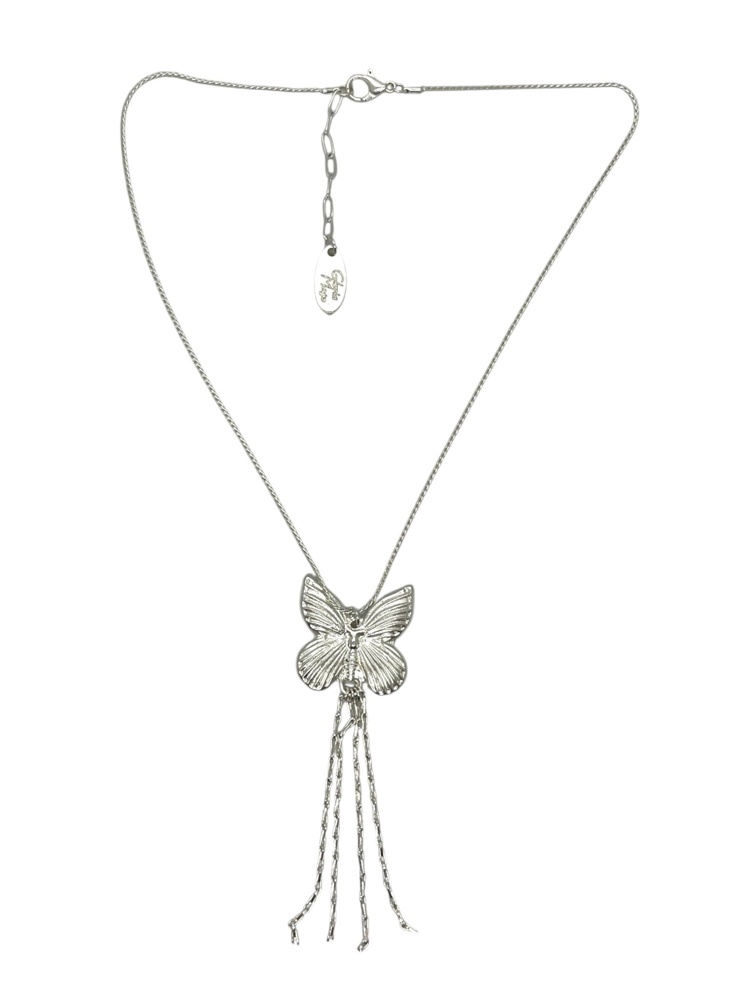 Gargantilla mariposa y cedenas plata 10µ o dorado