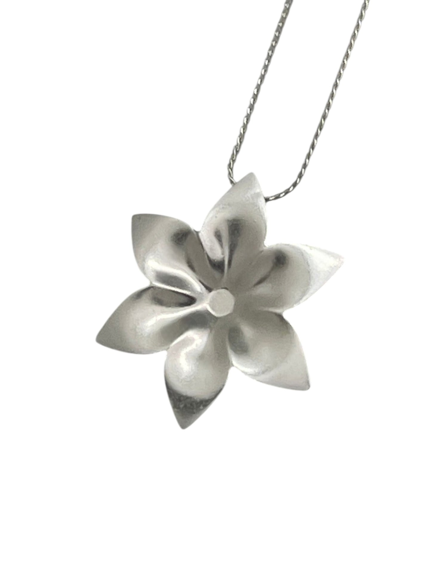 Gargantilla latón flor margarita colgante cadena plata 10µ o dorado