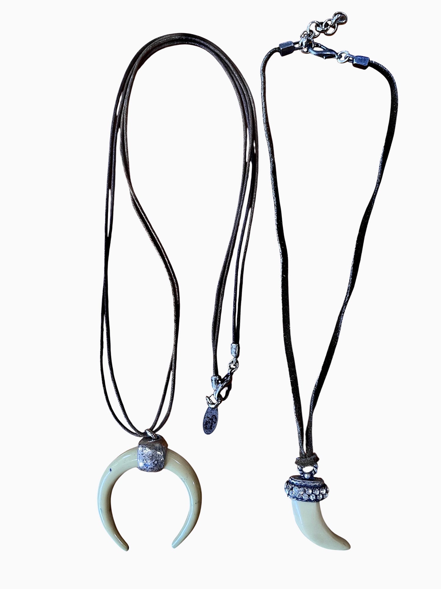 Pack collar y gargantilla resina y cristales Sw con piel