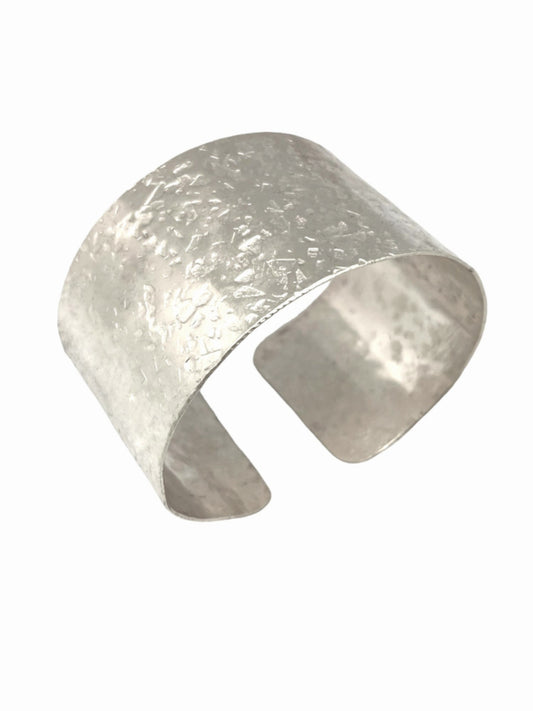 Pulsera brazalete "Alunizaje en plata"