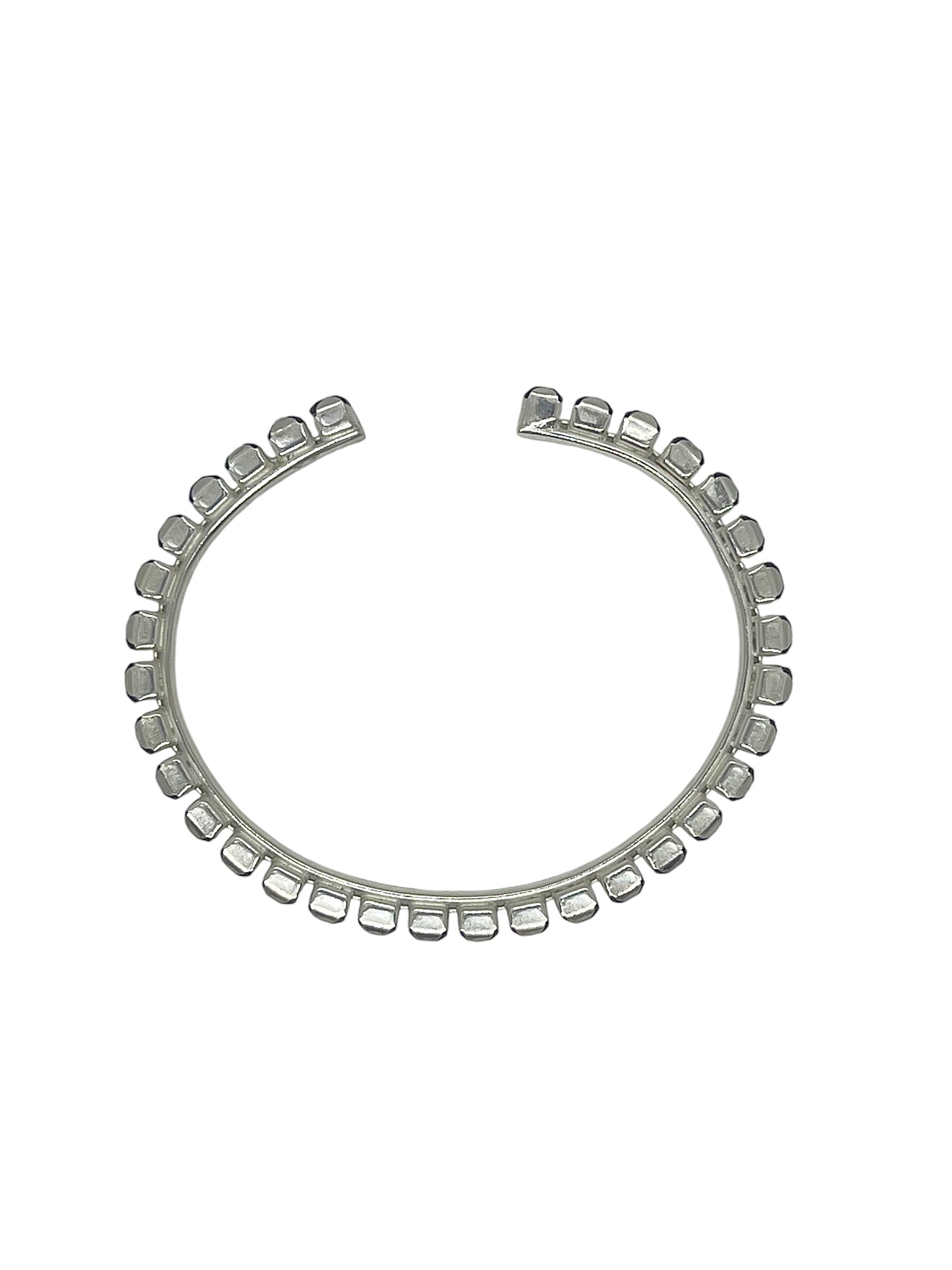 Pulsera Line plata cristales de Sw en negro