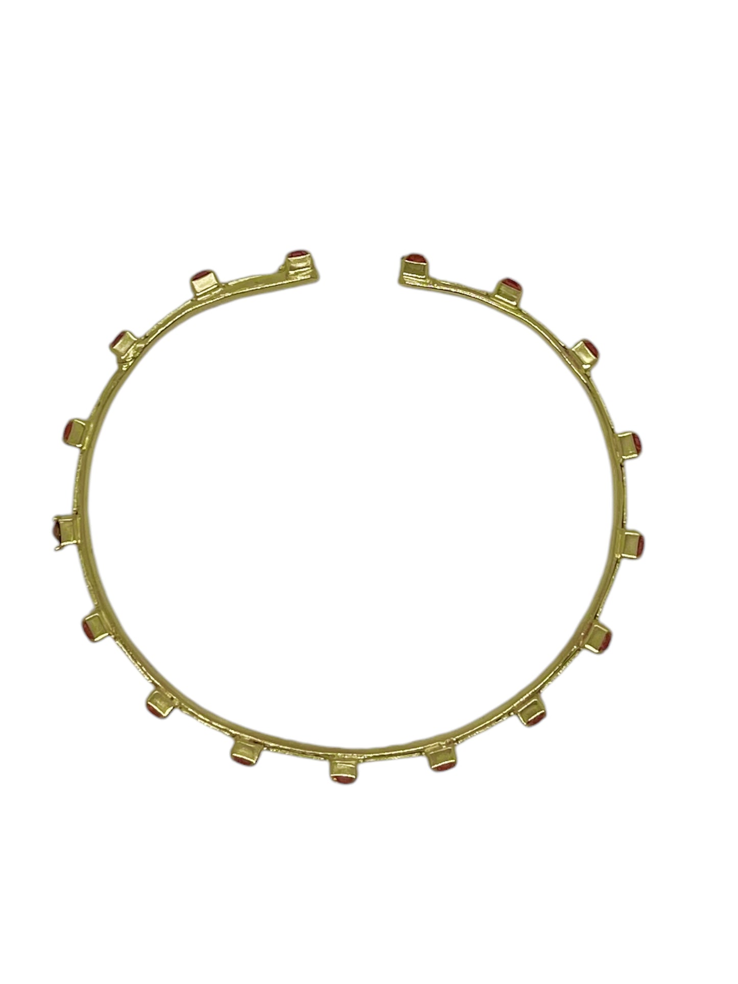 Pulsera Point  dorado y cristales de Sw en paparadcha