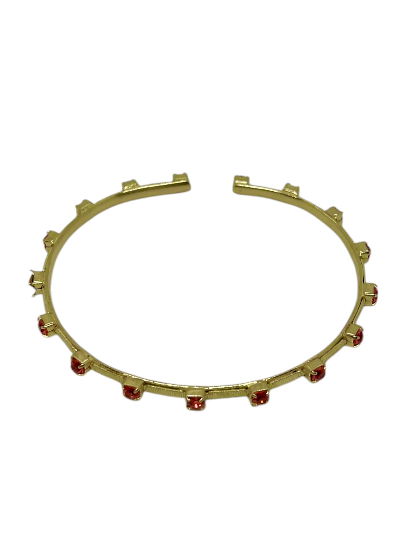 Pulsera Point  dorado y cristales de Sw en paparadcha