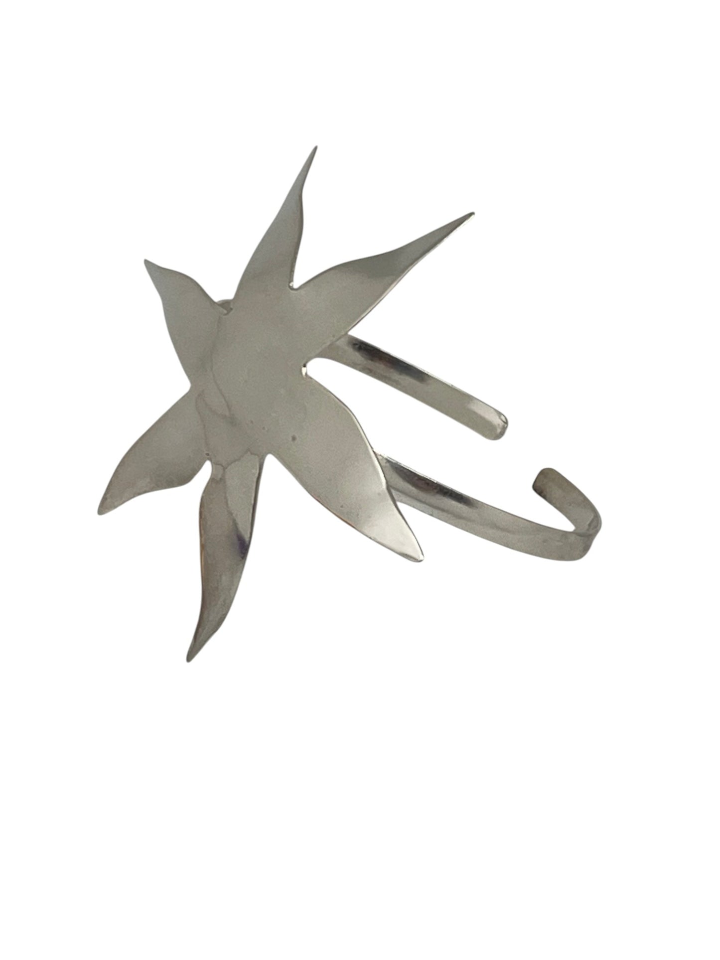 Brazalete estrella XXL laton plata 10µ o dorado