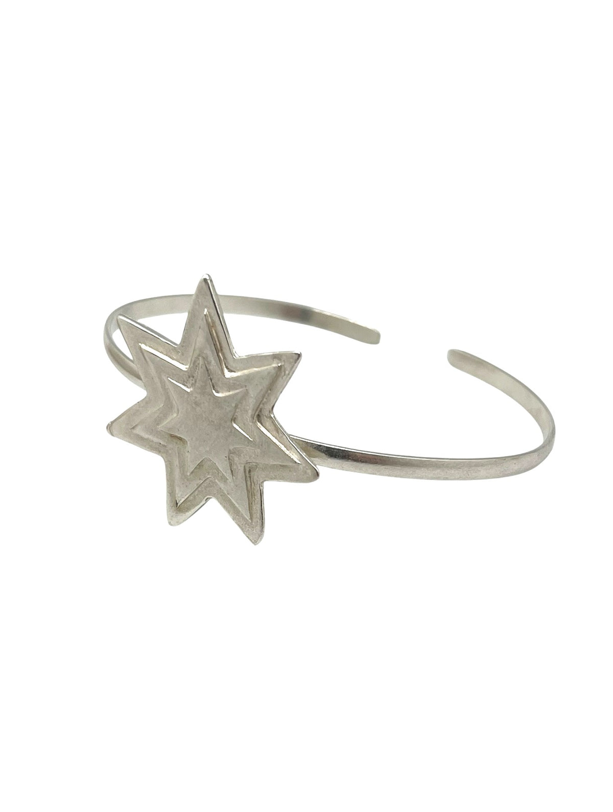 Pulsera Brazalete estrella Wonder ajustable en plata 10µ o chapado dorado-laton