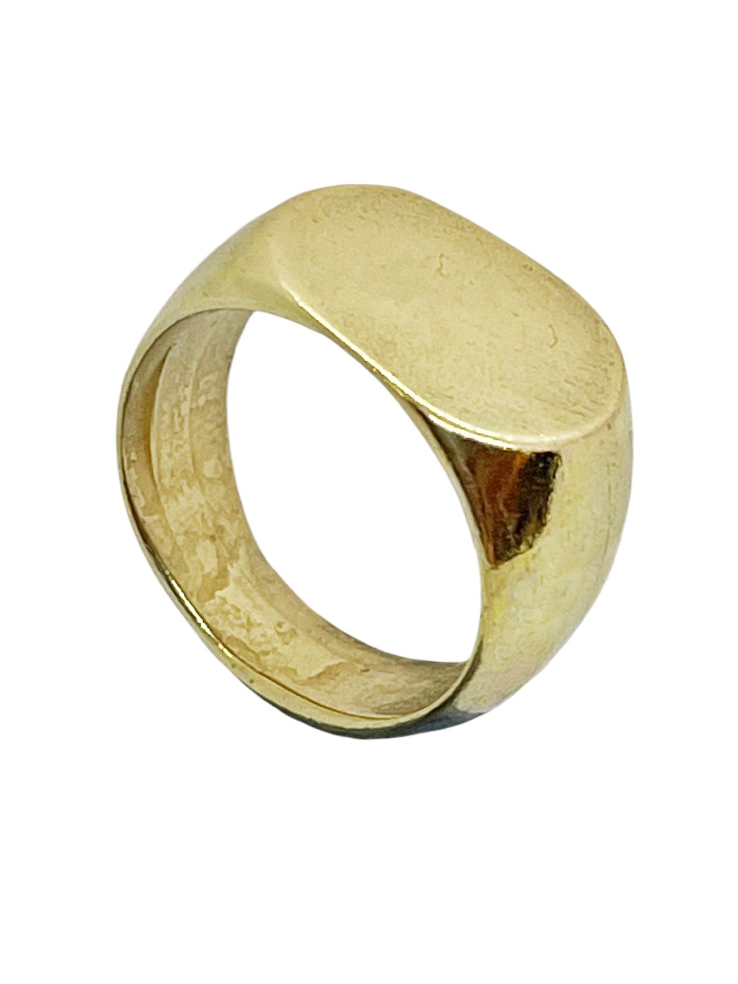 Anillo sello oval en dorado T15