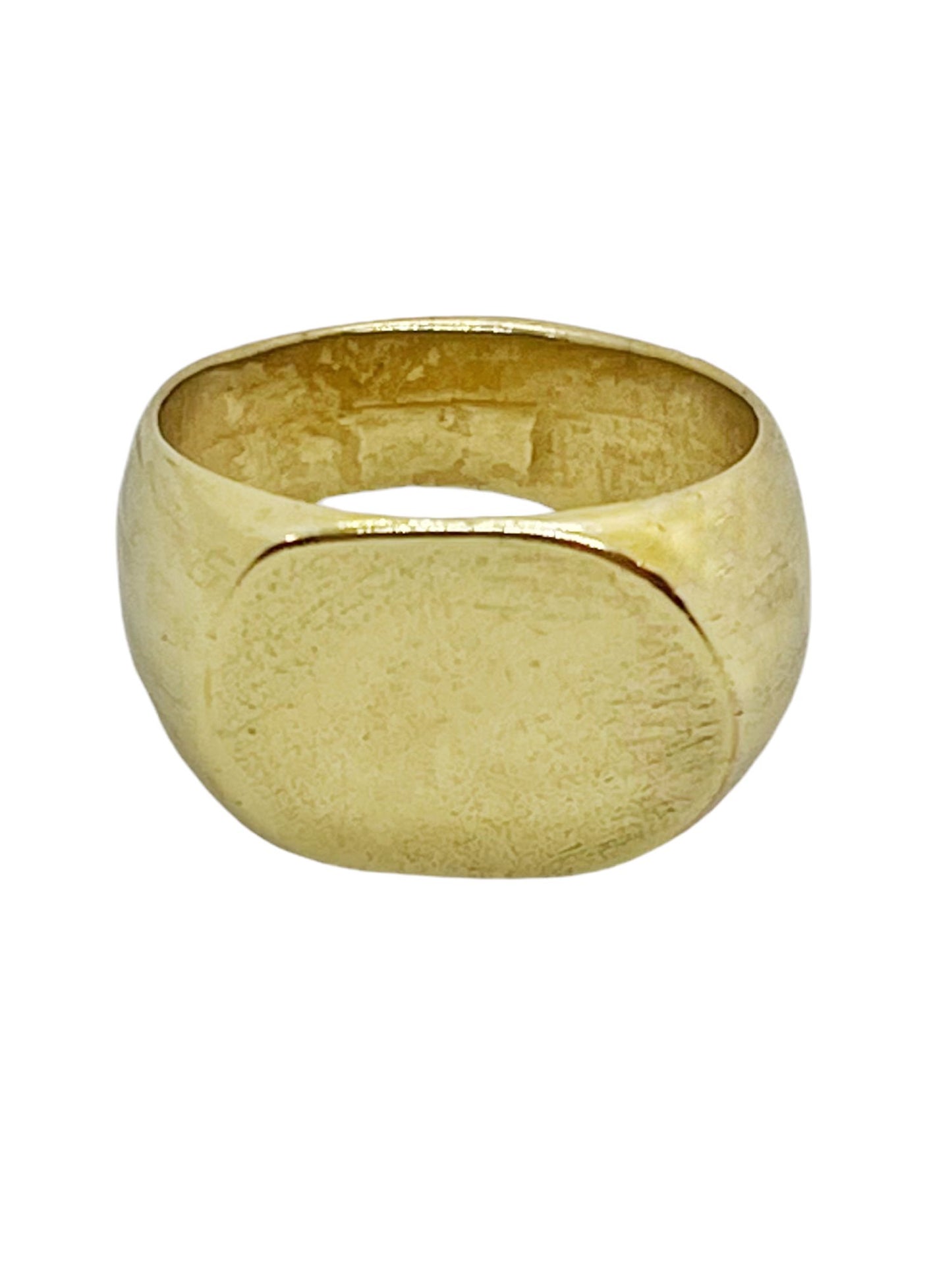 Anillo sello oval en dorado T15