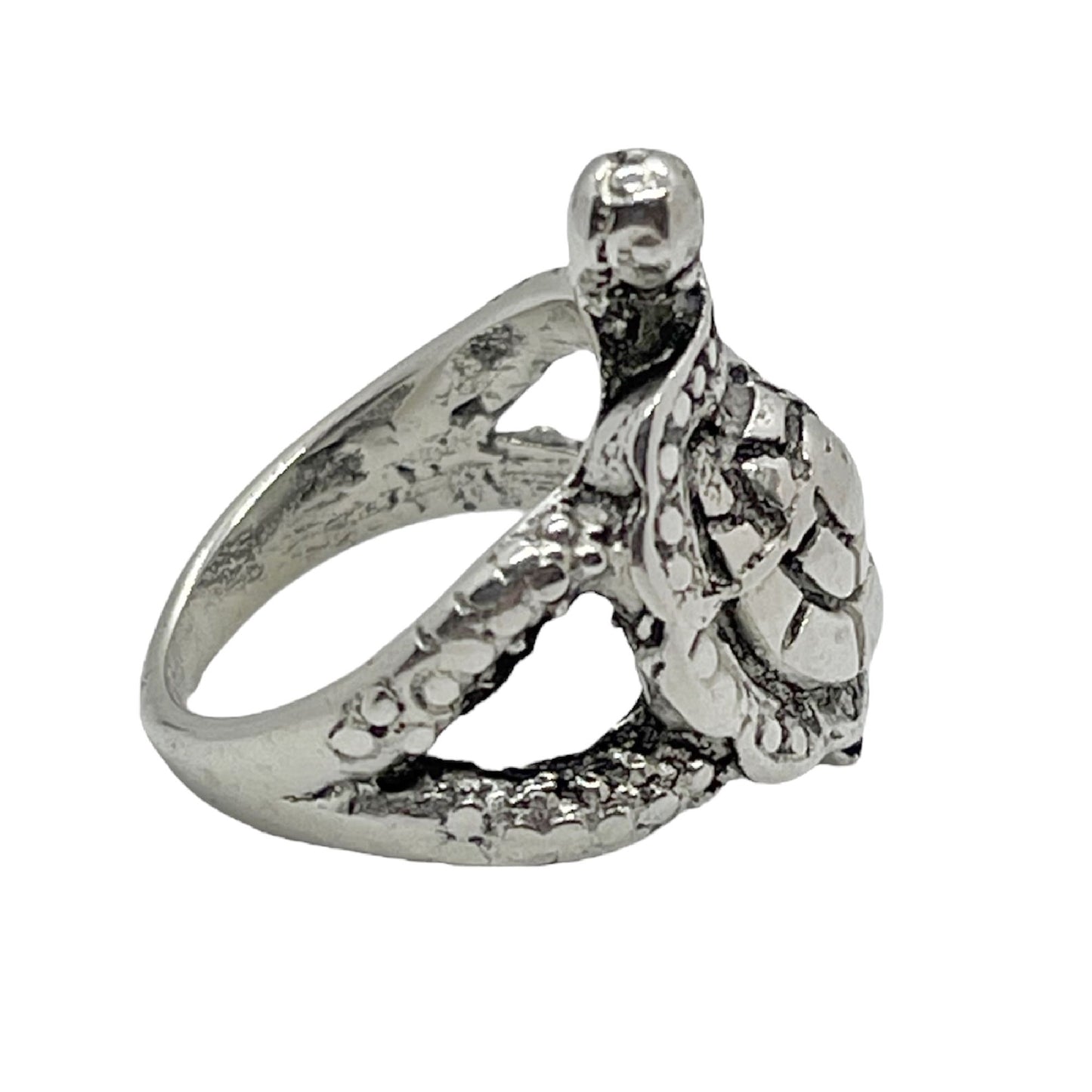 Anillo tortuga plata chapado 7micras