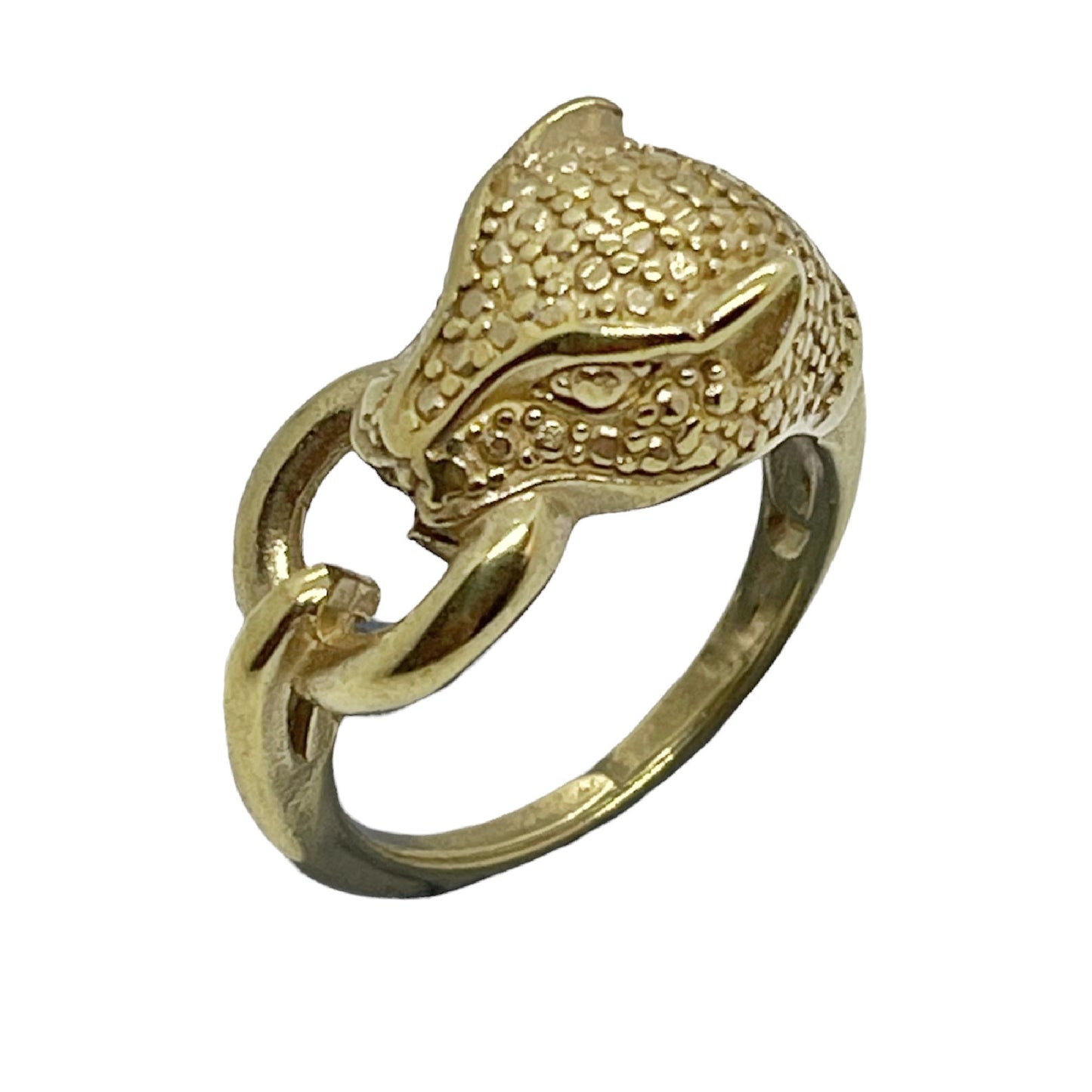 Anillo leopardo Chop dorado