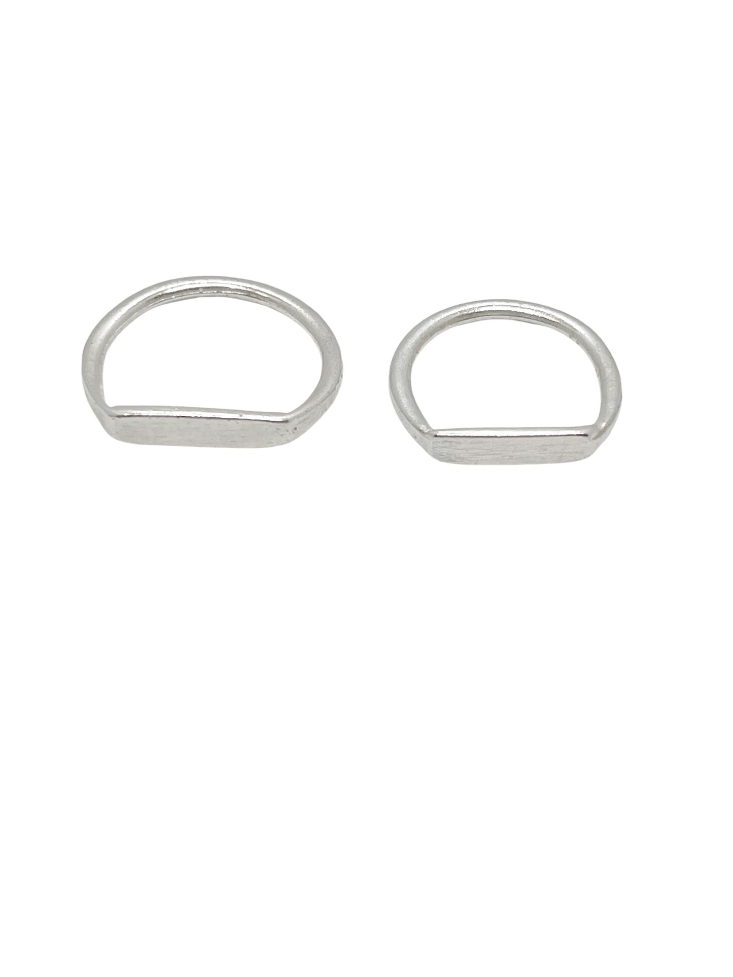 Pack anillos finos plata 7micras T10-13