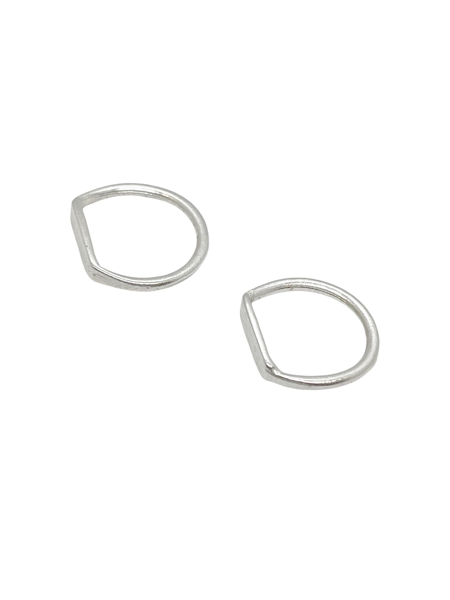 Pack anillos finos plata 7micras T10-13