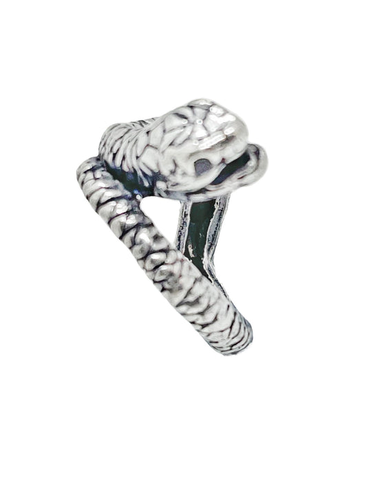 Anillo Snake1 en plata envejecida