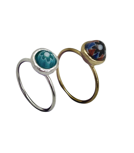 Pack de anillos Talisman de Luz en plata 10µ y dorado