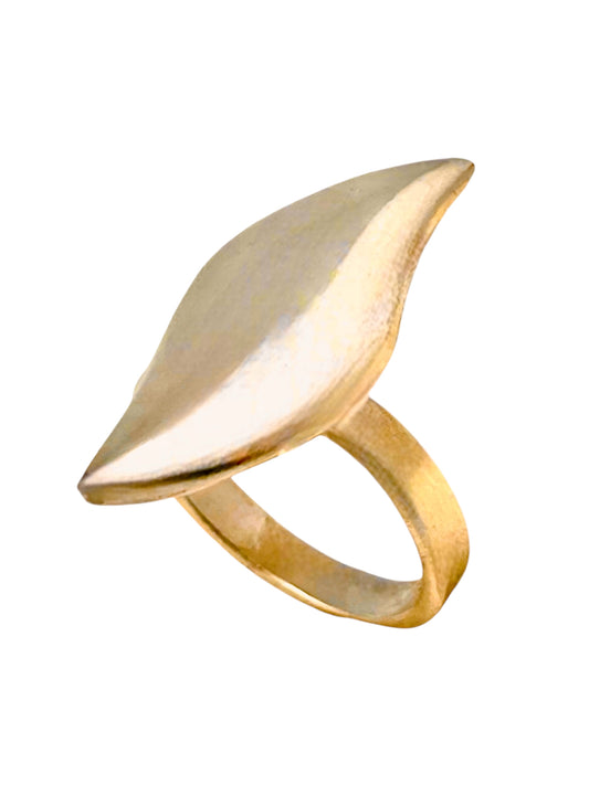Anillo Gota a Gota en dorado chapado latón