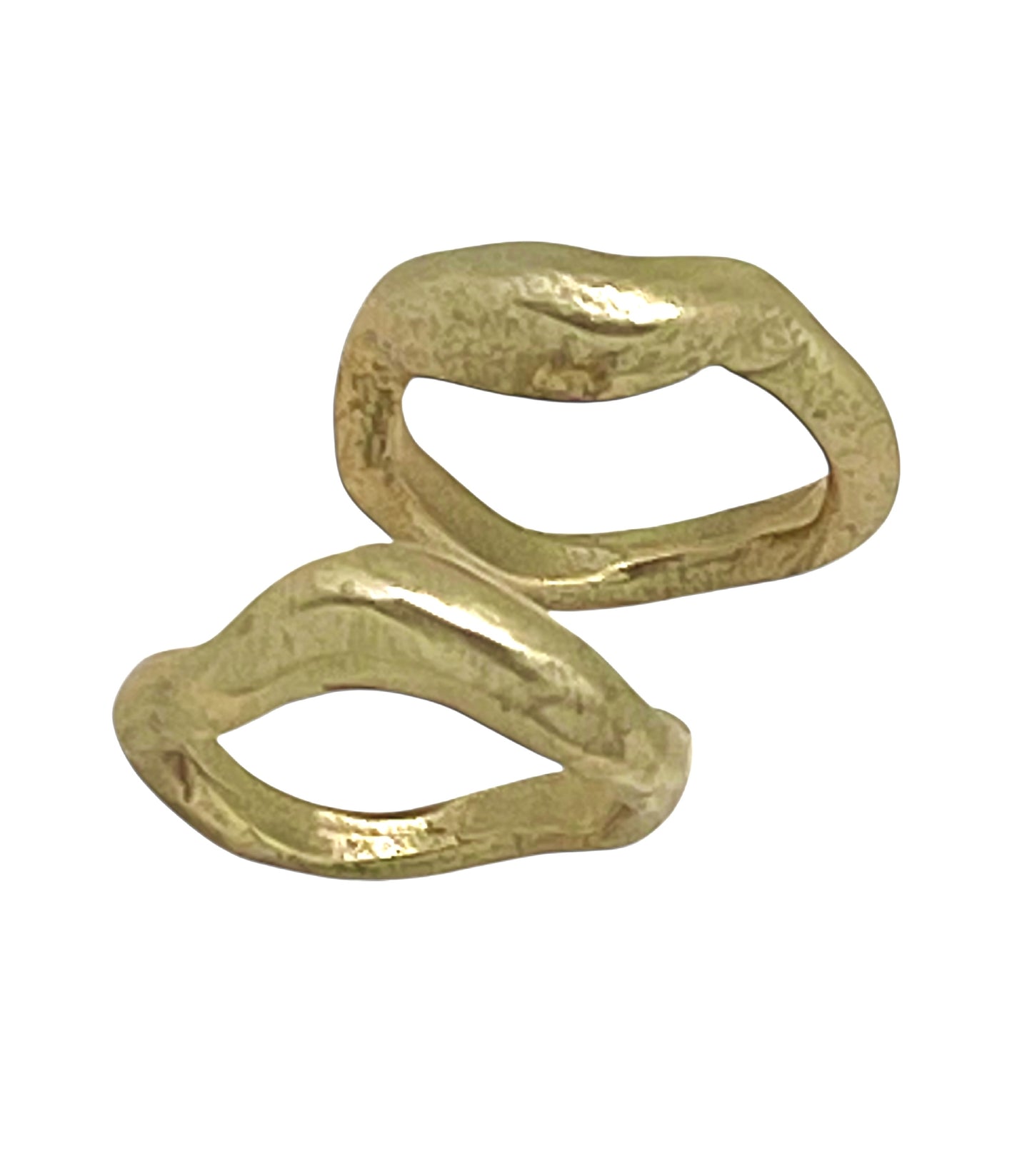 Pareja de anillos Aguas mixtas plata 10µ y chapado dorado
