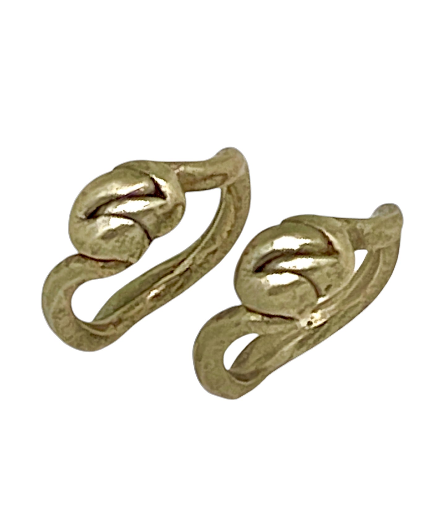 Pareja de anillos Vida en dorado chapado latón