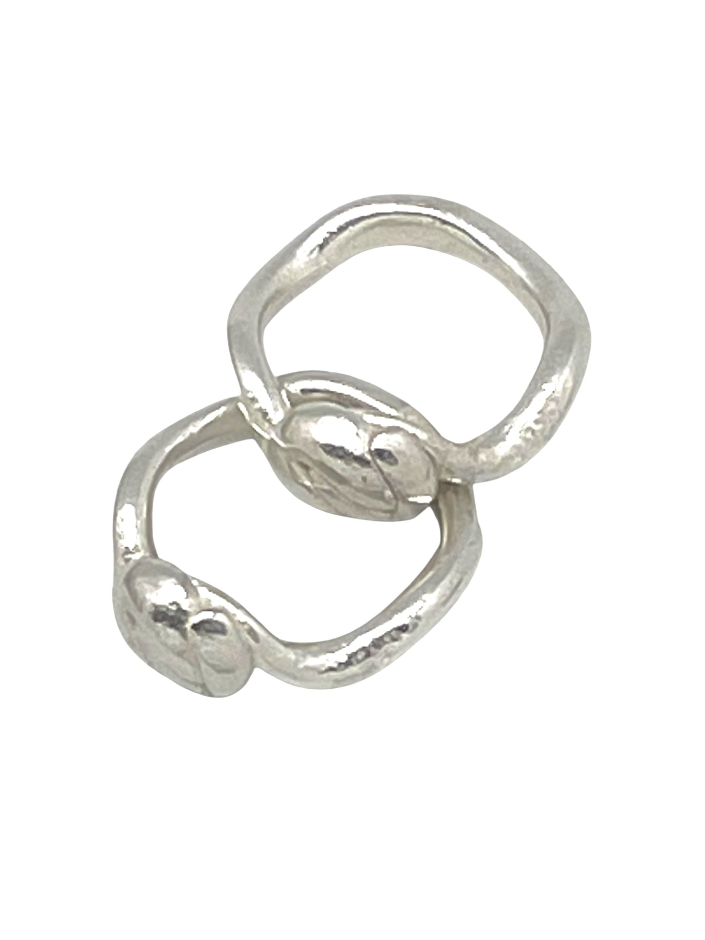Pareja de anillos Vida en plata chapado 10µ