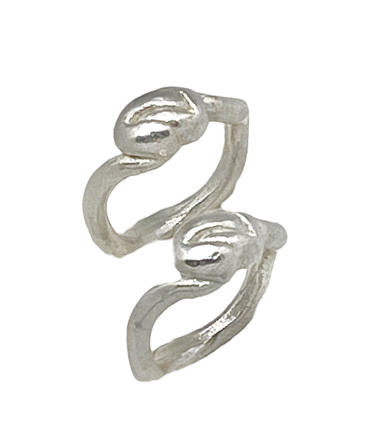 Pareja de anillos Vida en plata chapado 10µ