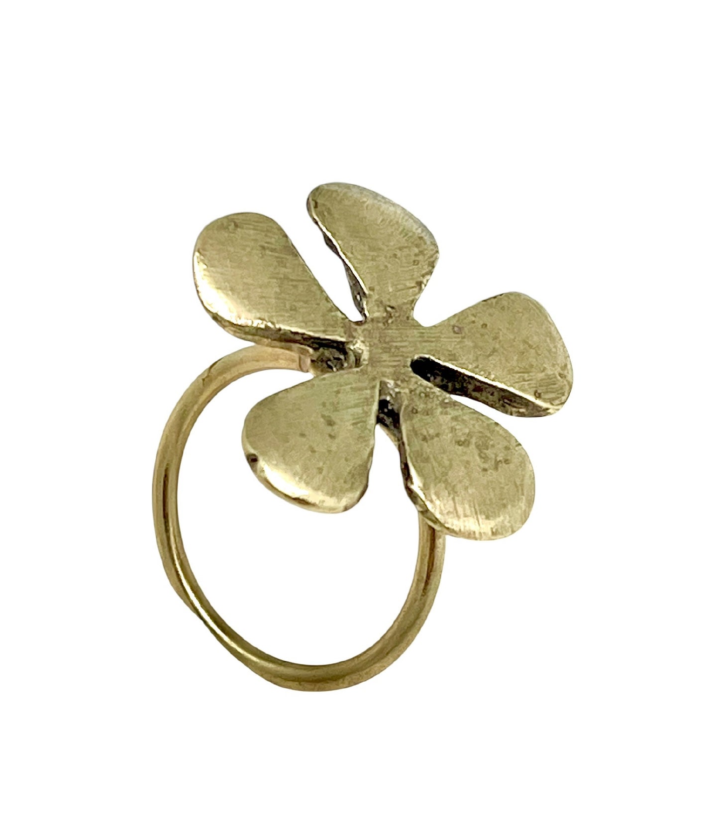 Anillo Mi Hoja dorado chapado latón