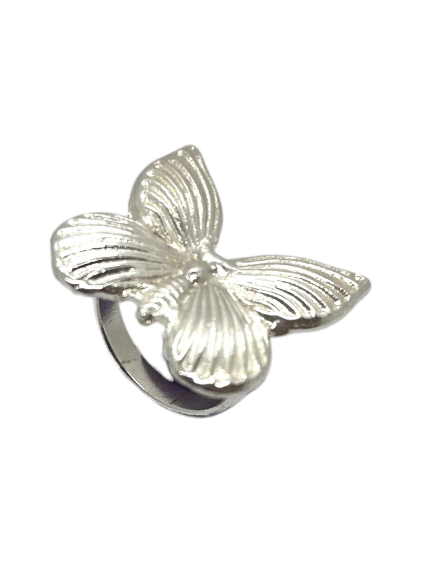Anillo Mariposa grande en plata 10µ o dorado. Laton y zamak