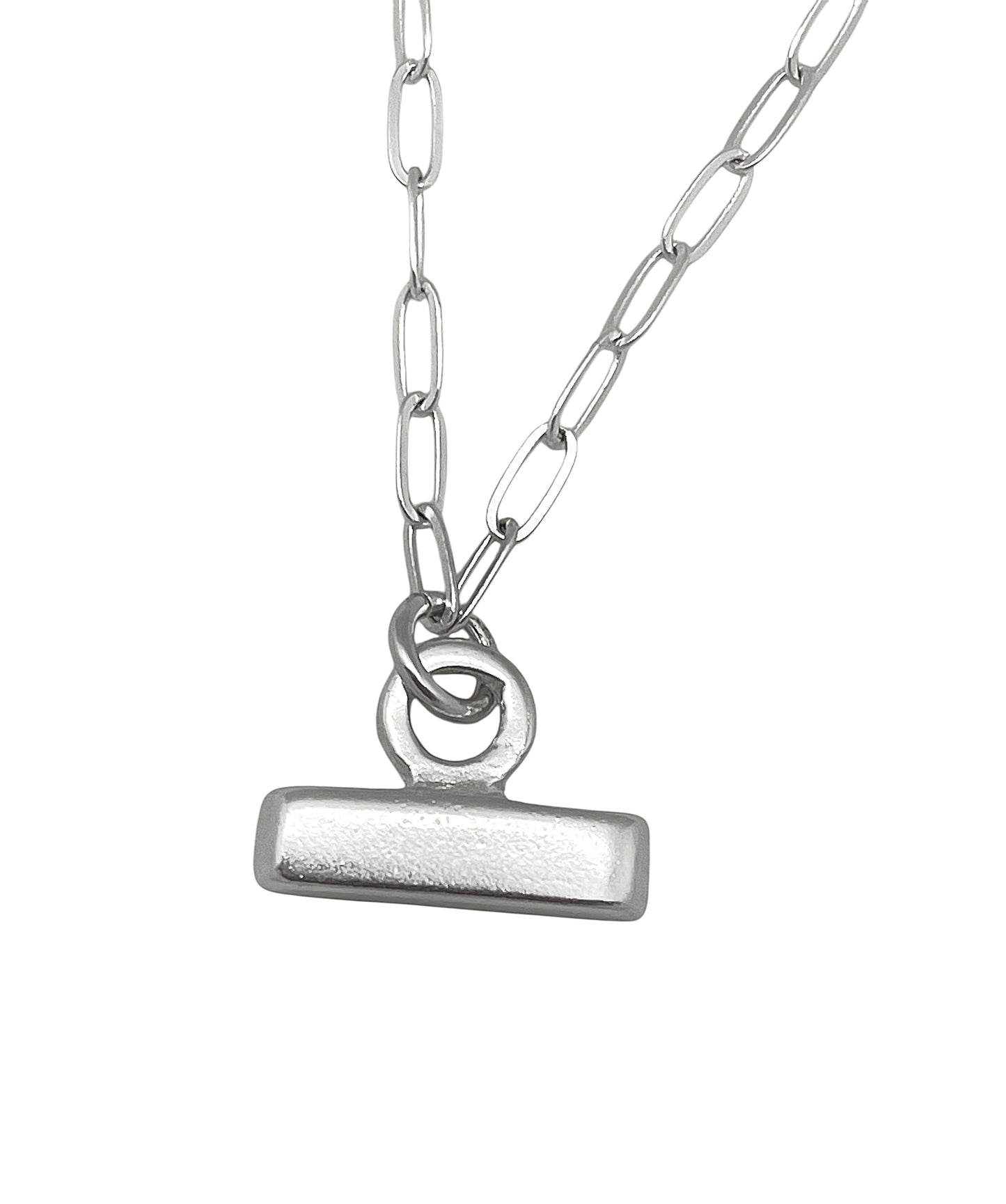 Collar Barra Petit cadena plata 10µ