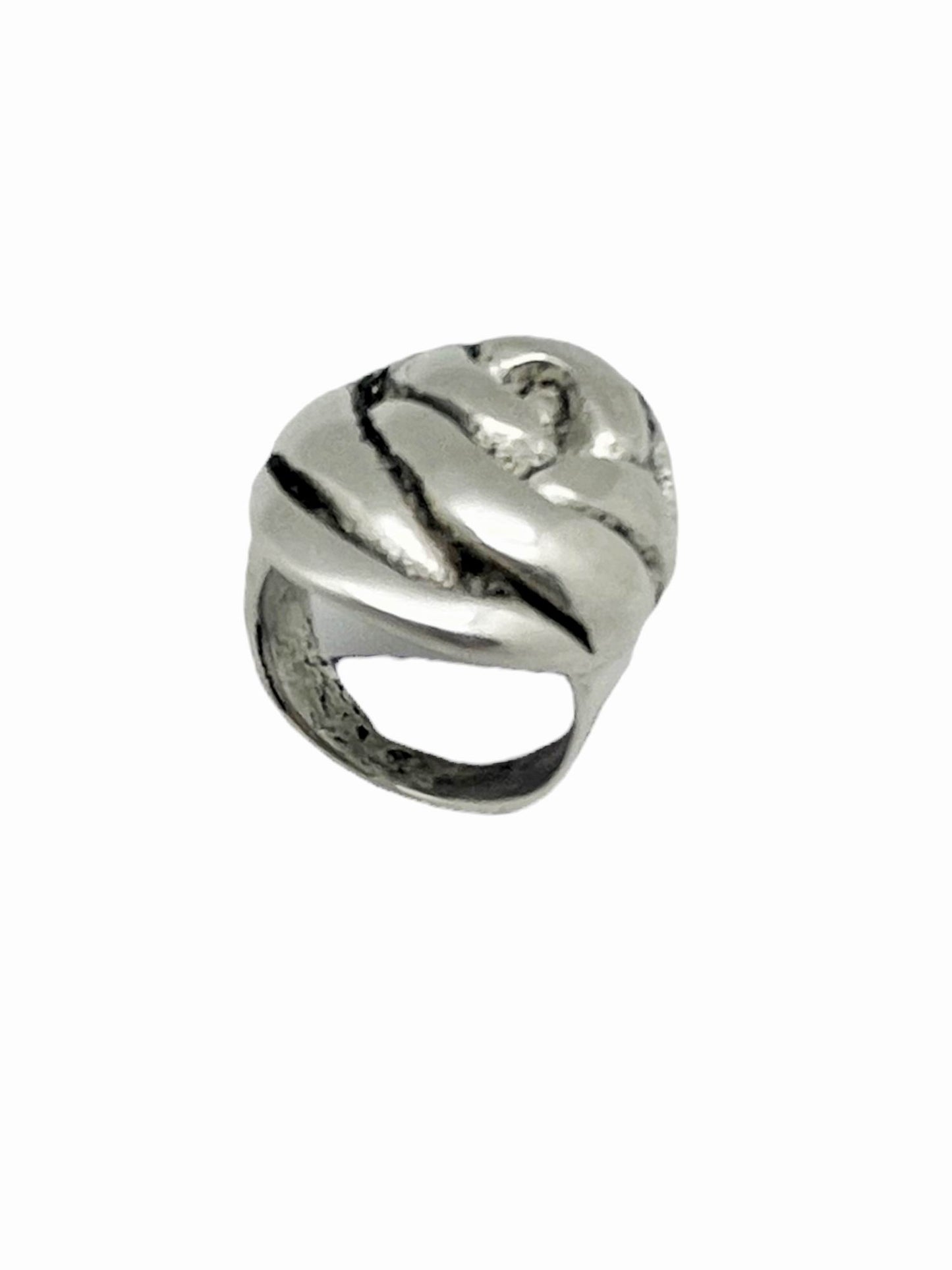 Anillo Laberinto plata chapado. T16