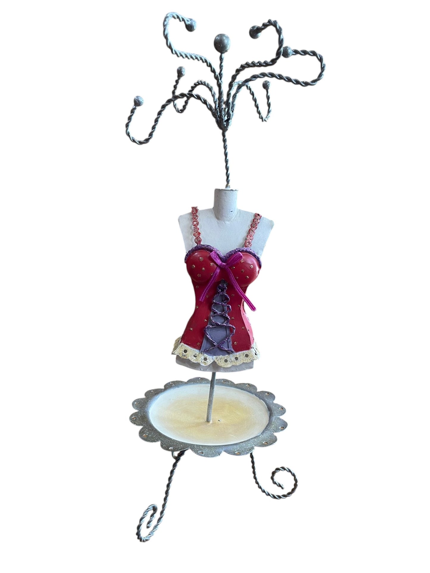 Expositor busto vintage Romantic Azul - Rosa o Rojo