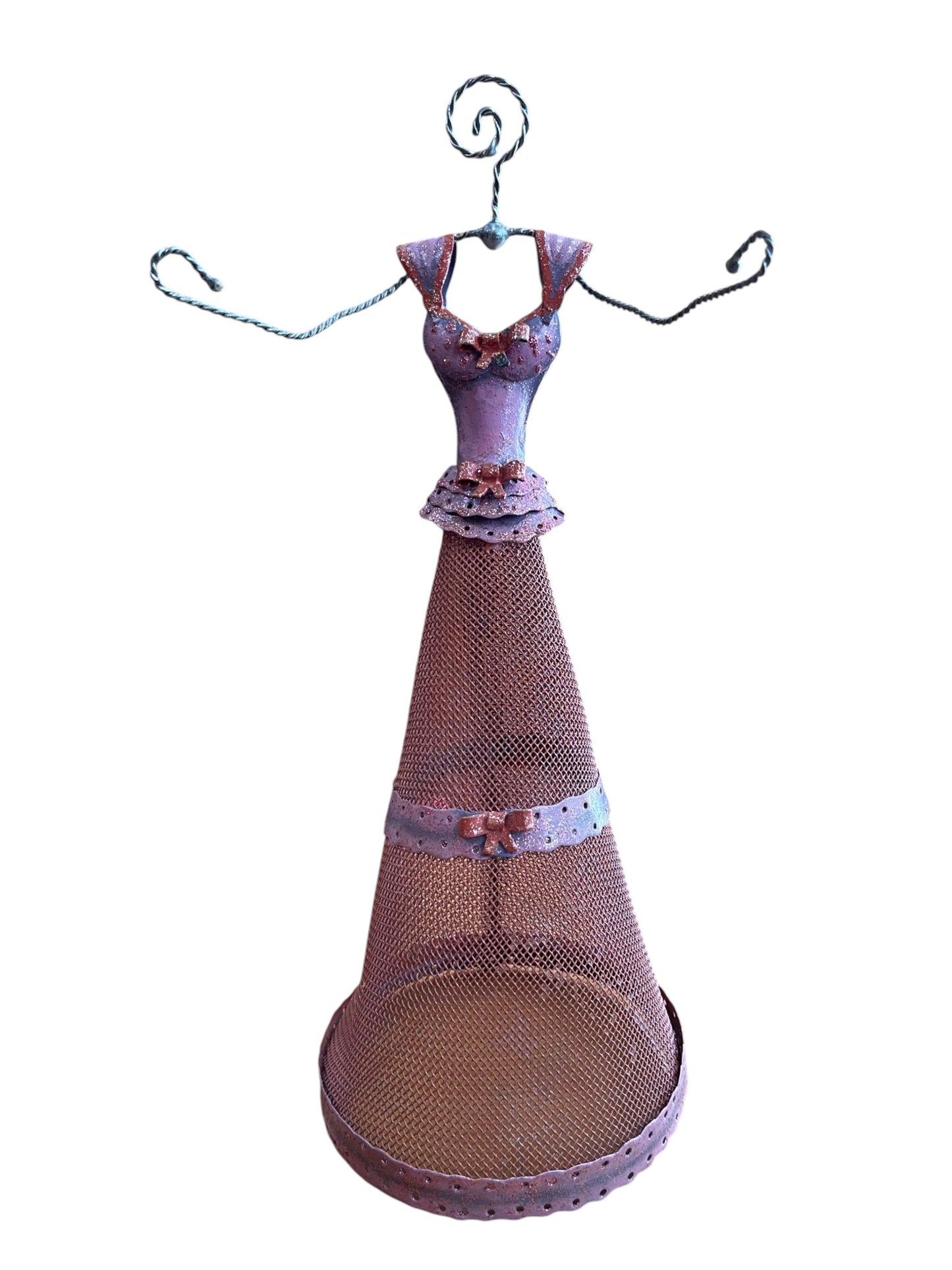 Expositor muñeca vintage metal Elegant Rosa - Azul o Salmón