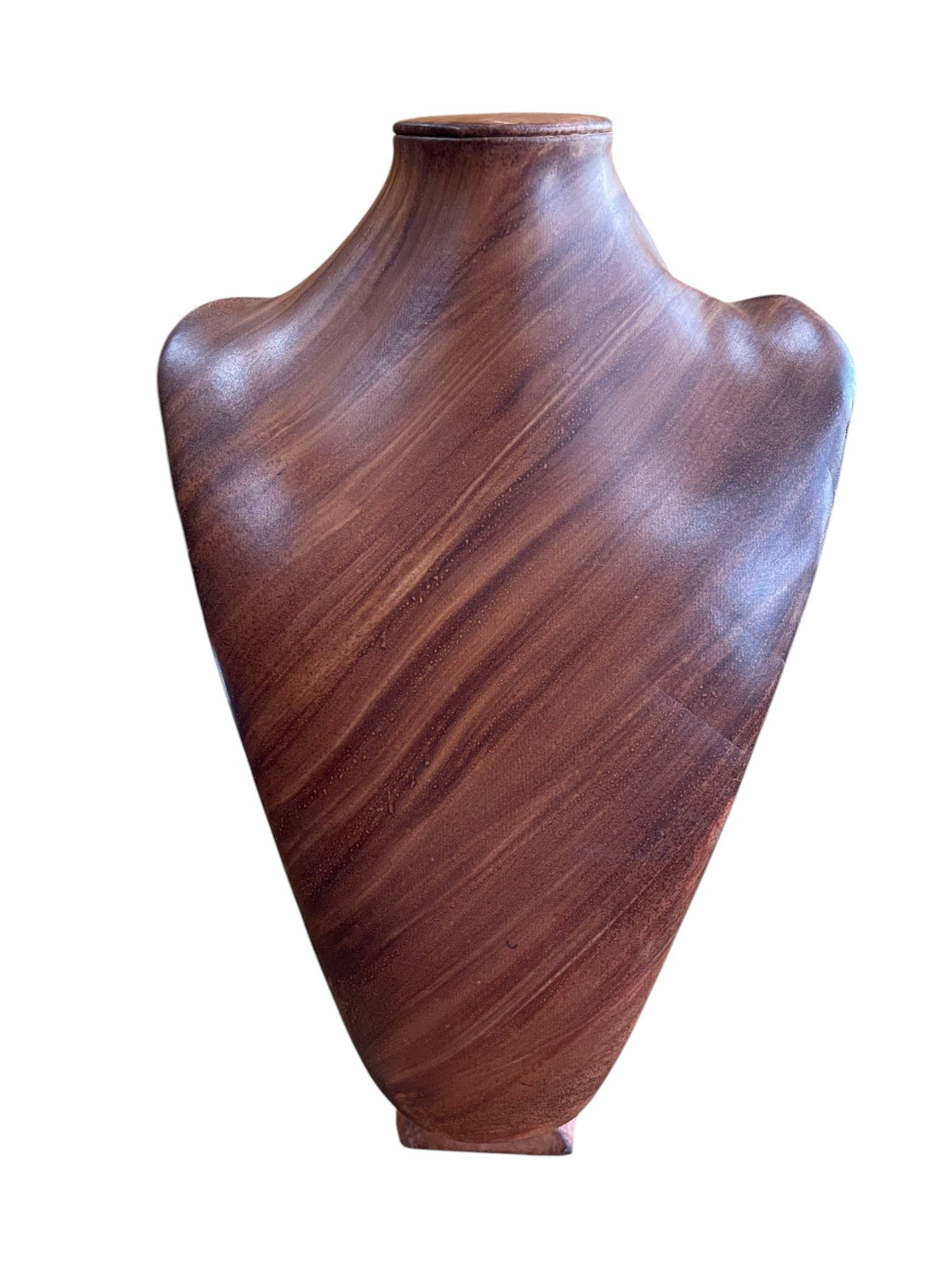 Expositor busto polipiel artesano 40x30 sunny - marrón o chocolate