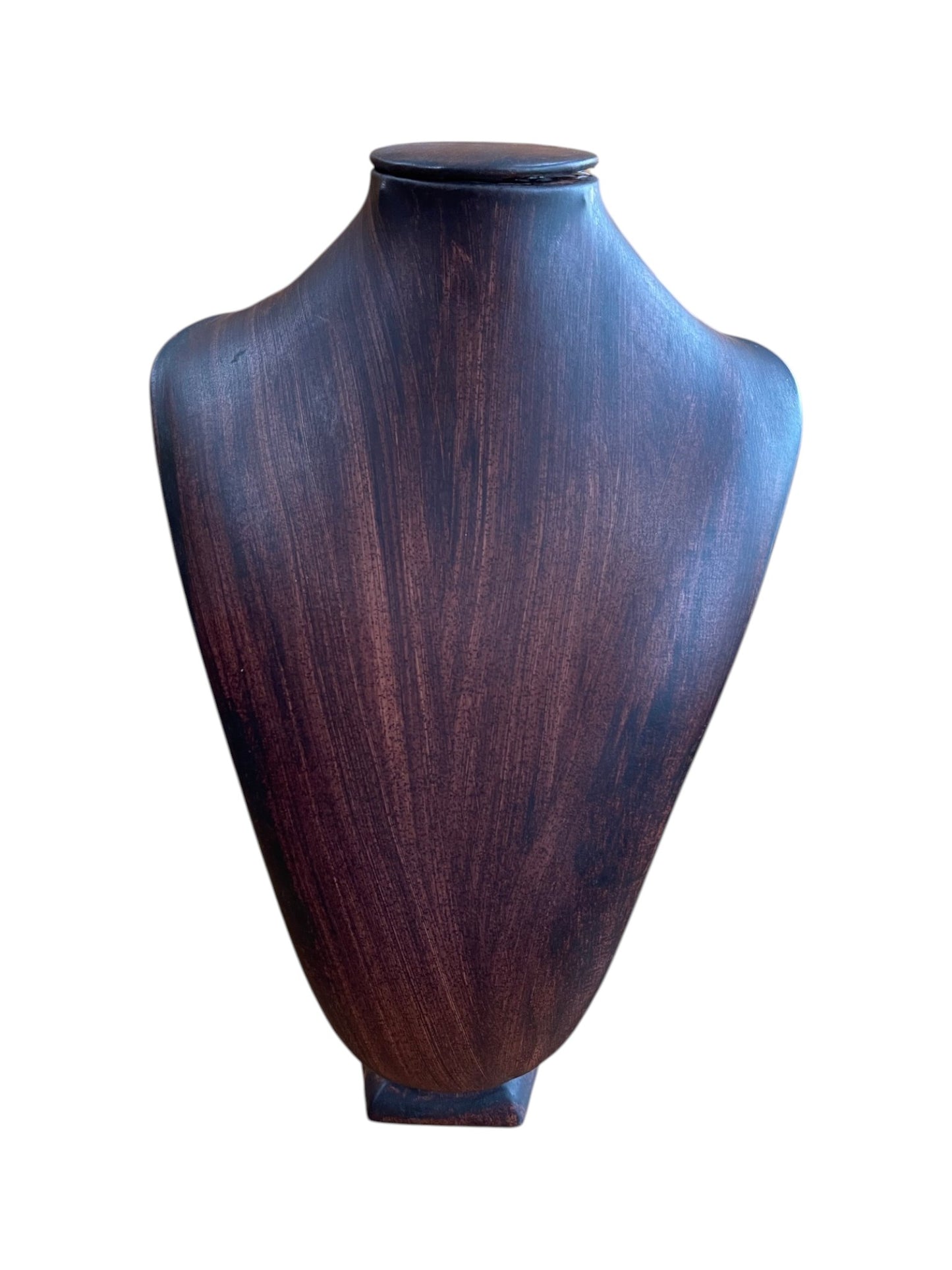 Expositor busto polipiel artesano 40x30 sunny - marrón o chocolate
