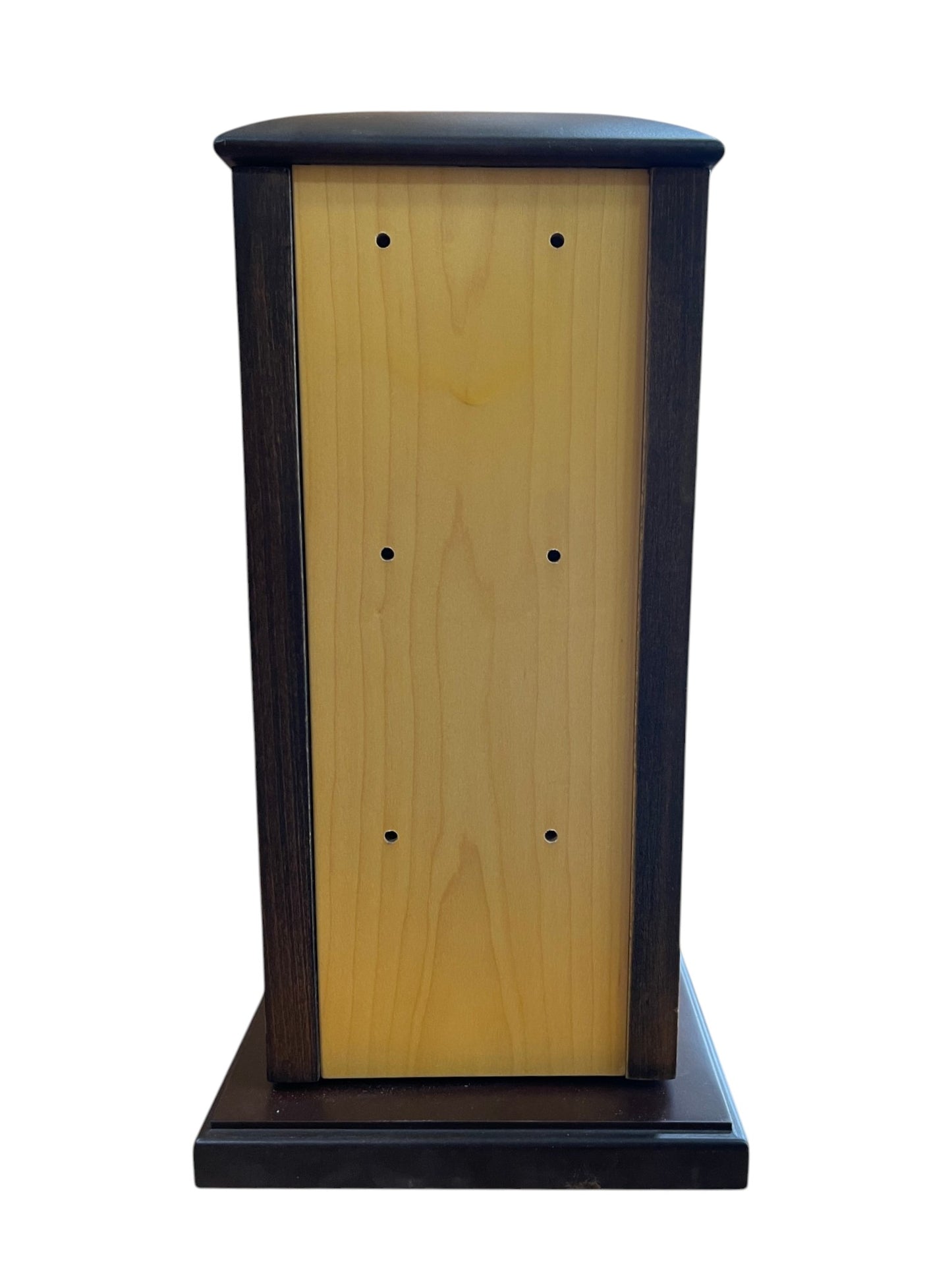 Mueble expositor armario giratorio madera nogal 20x20