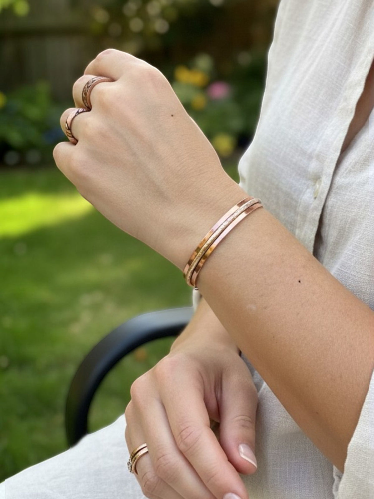 Pulsera DeCobre  tira trenza individual