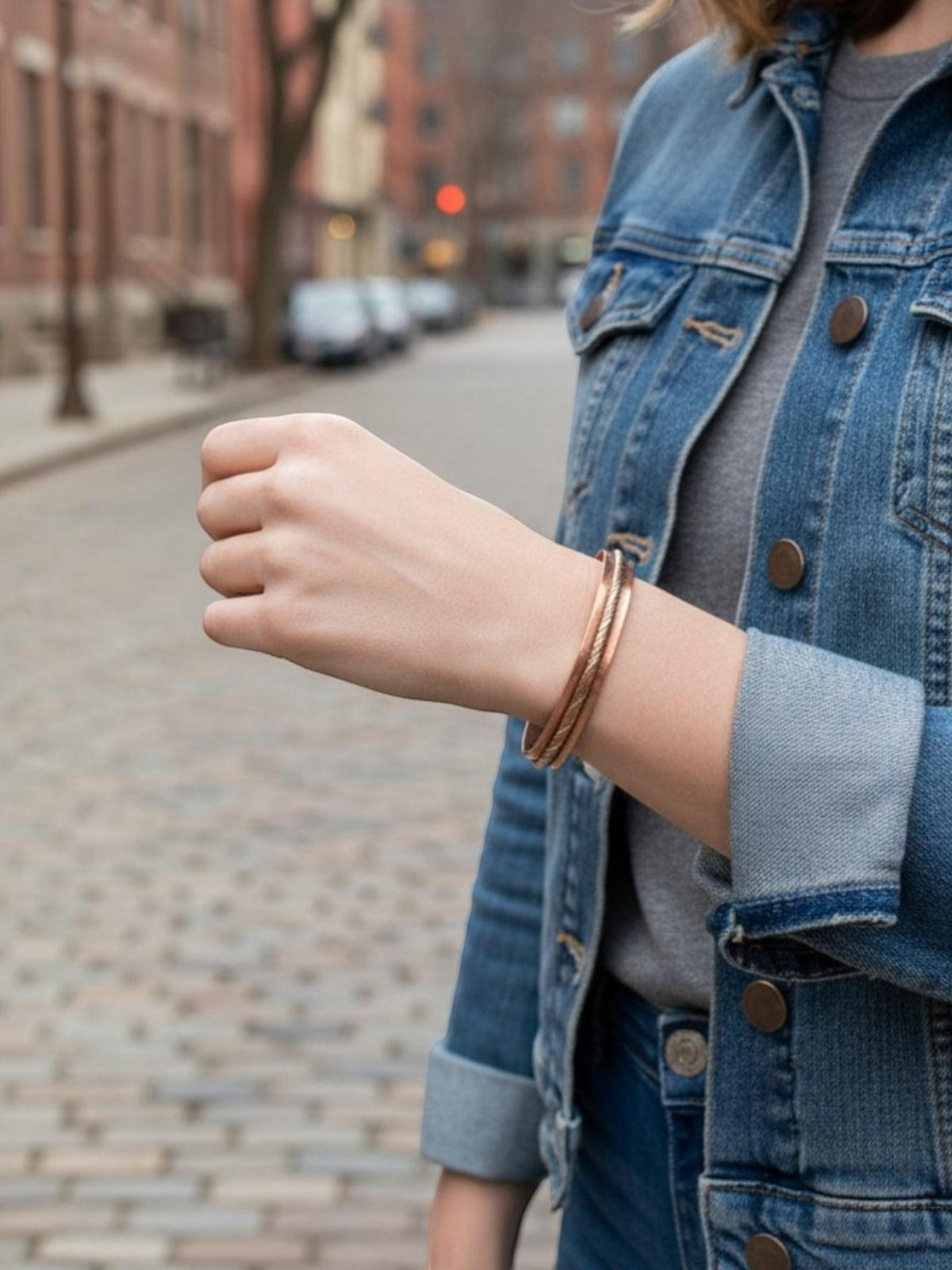 Pulsera DeCobre  tira trenza individual magnetoterapia