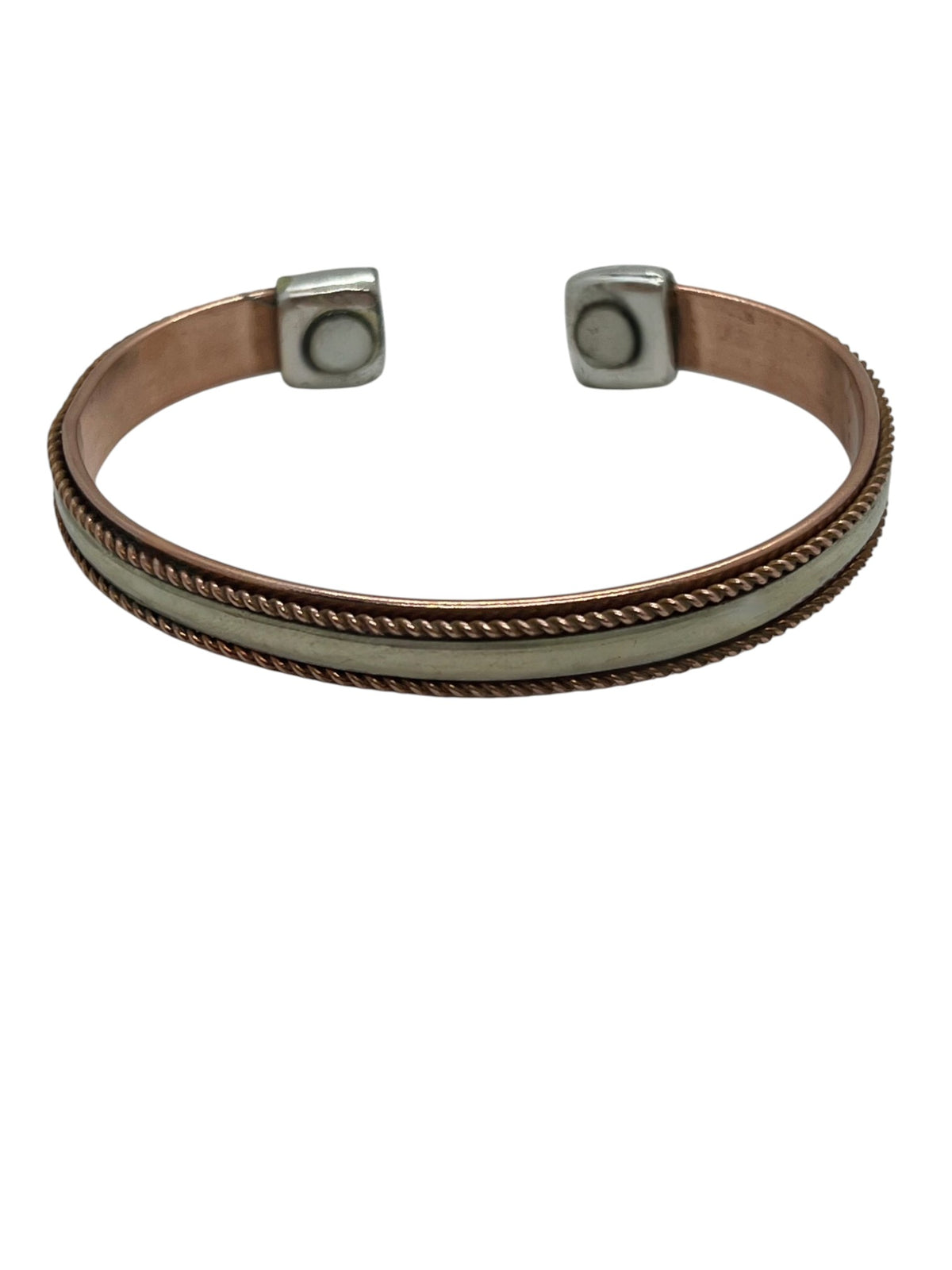 Pulsera DeCobre  cobre y latón tiras centrales y magnetoterapia