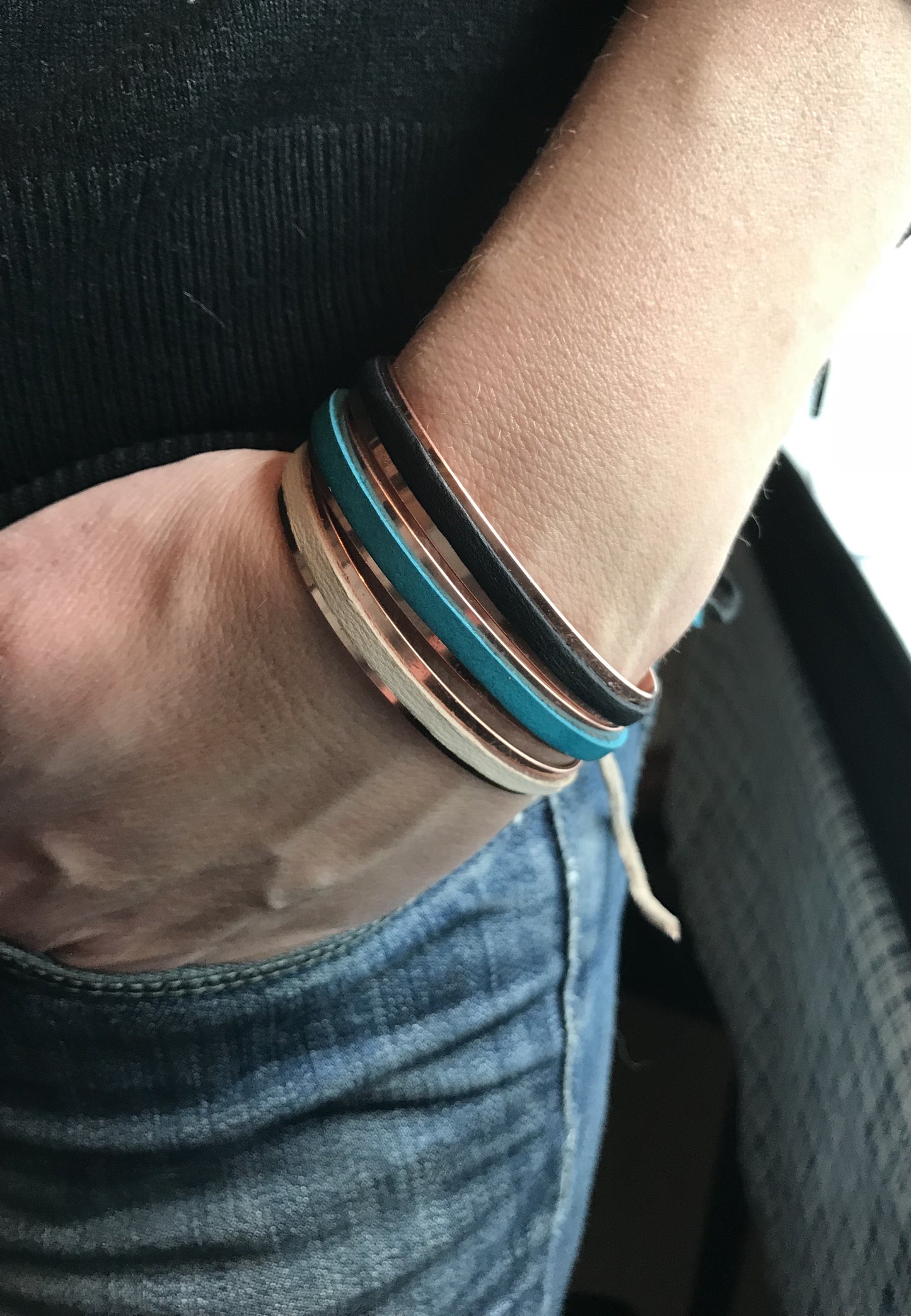 Pulsera DeCobre colores ajustable- salud y belleza