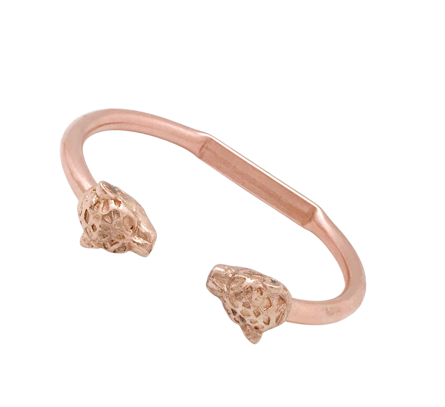 Pulsera DeCobre detalle tigre en plata 10µ o cobre ajustable- salud y belleza
