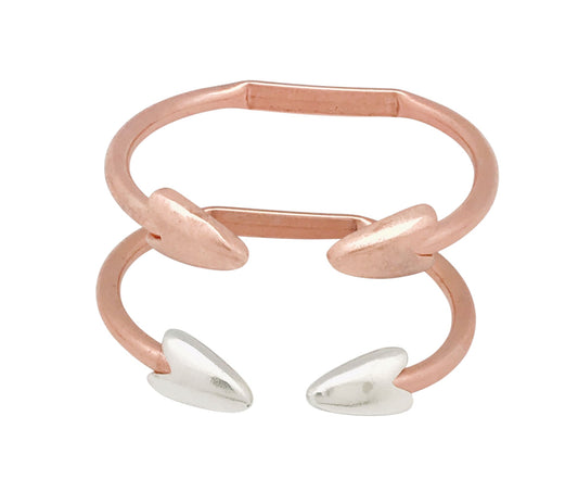 Pulsera DeCobre Lanza en plata 10µ o cobre, salud y bienestar diario