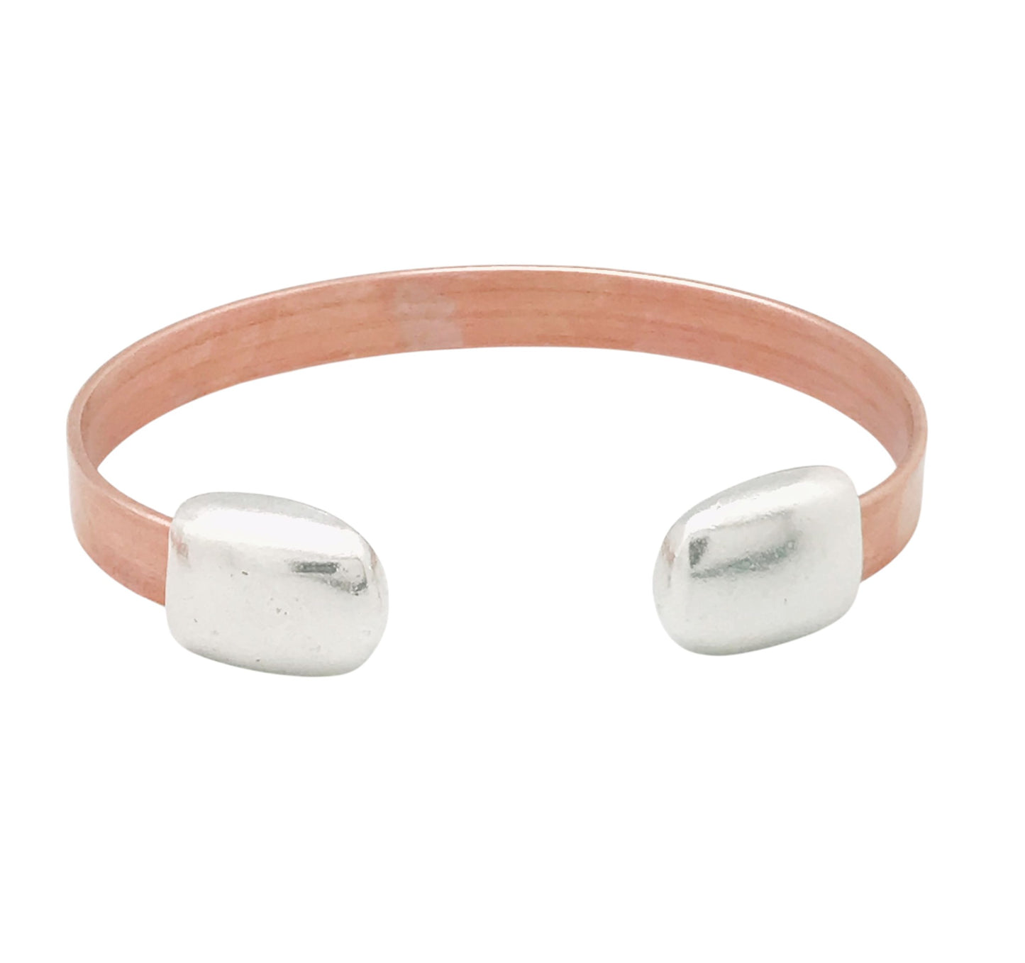 Pulsera deCobre Puntas en plata 10µ o cobre salud y bienestar