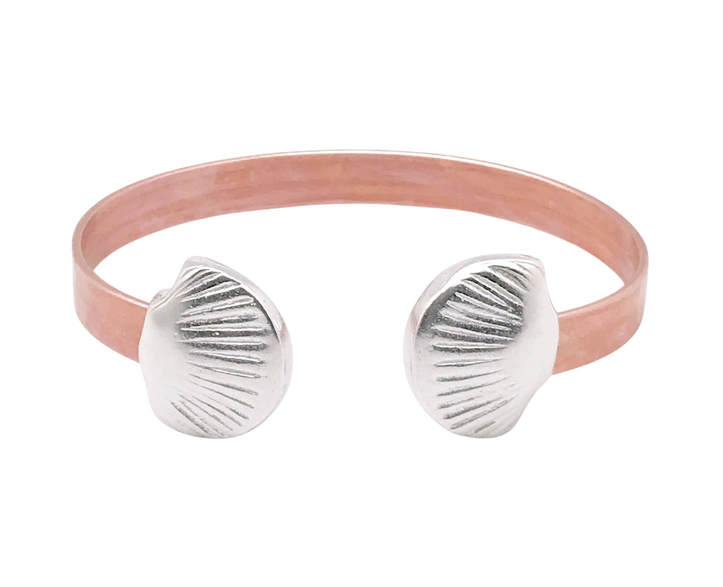 Pulsera DeCobre Peregrino detalles en plata 10µ o cobre bienestar diario