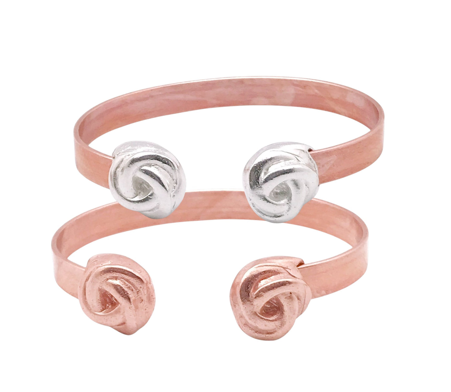 Pulsera DeCobre detalles Rosa plata 10µ o cobre