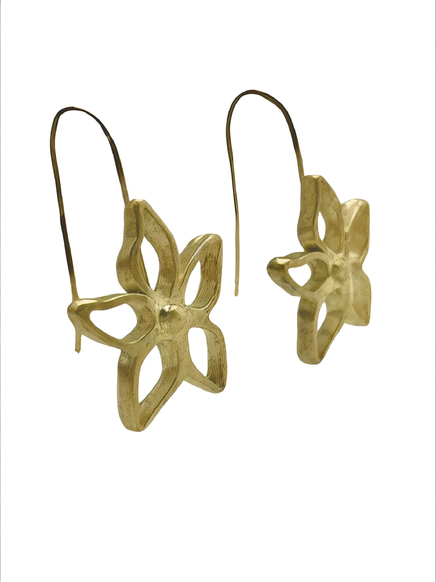 pendiente Gloria Mago dorado flor calidad españa diseño