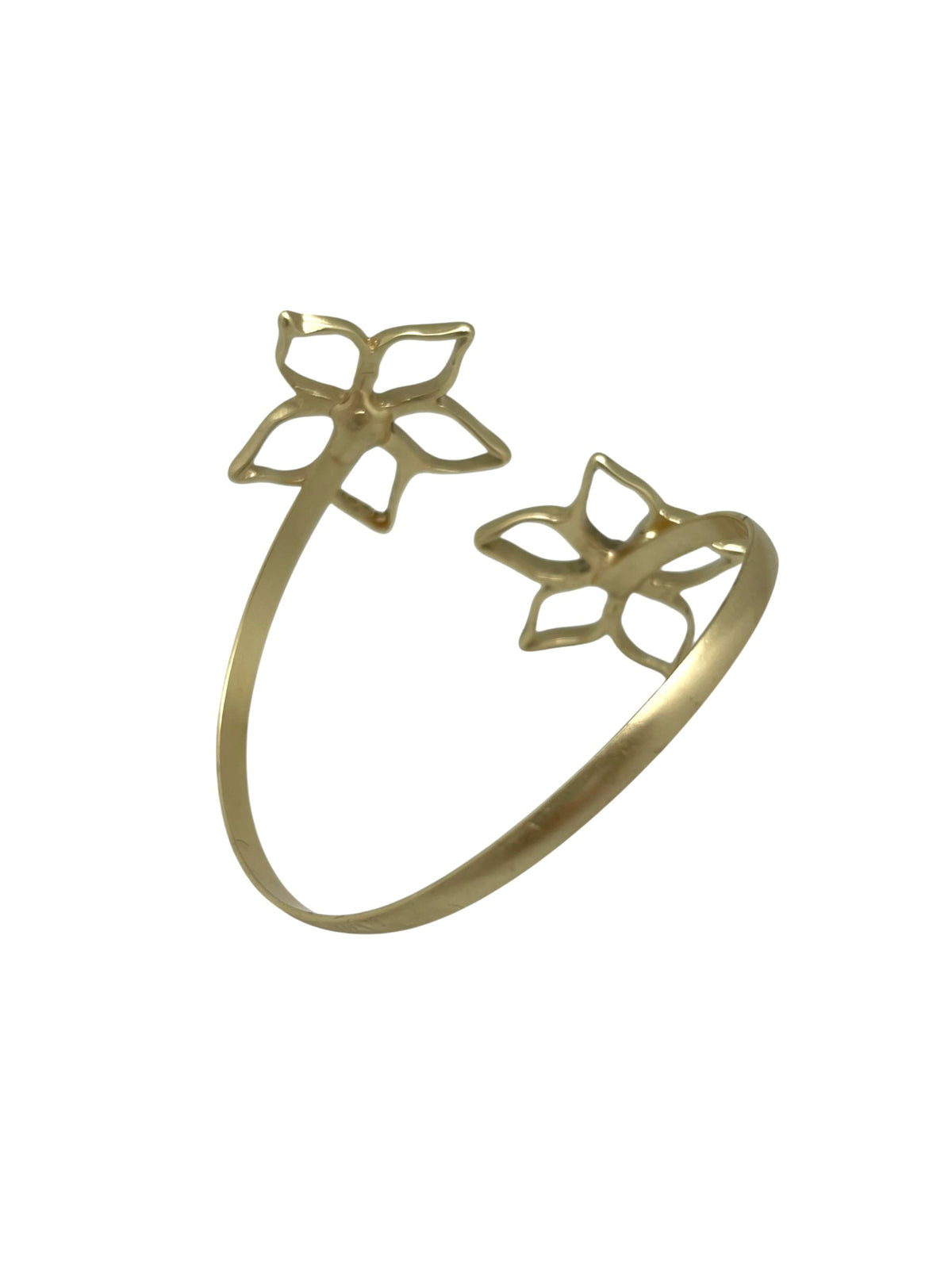 Pulsera brazalete fino IrregularBlom GD Doble plata chapado 10µ ajustable o dorado (latón)