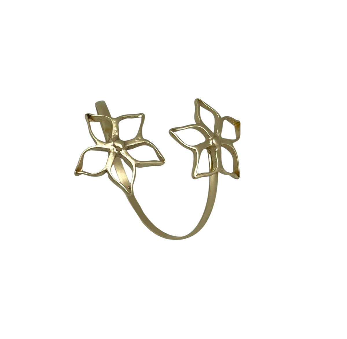 Pulsera brazalete fino IrregularBlom GD Doble plata chapado 10µ ajustable o dorado (latón)