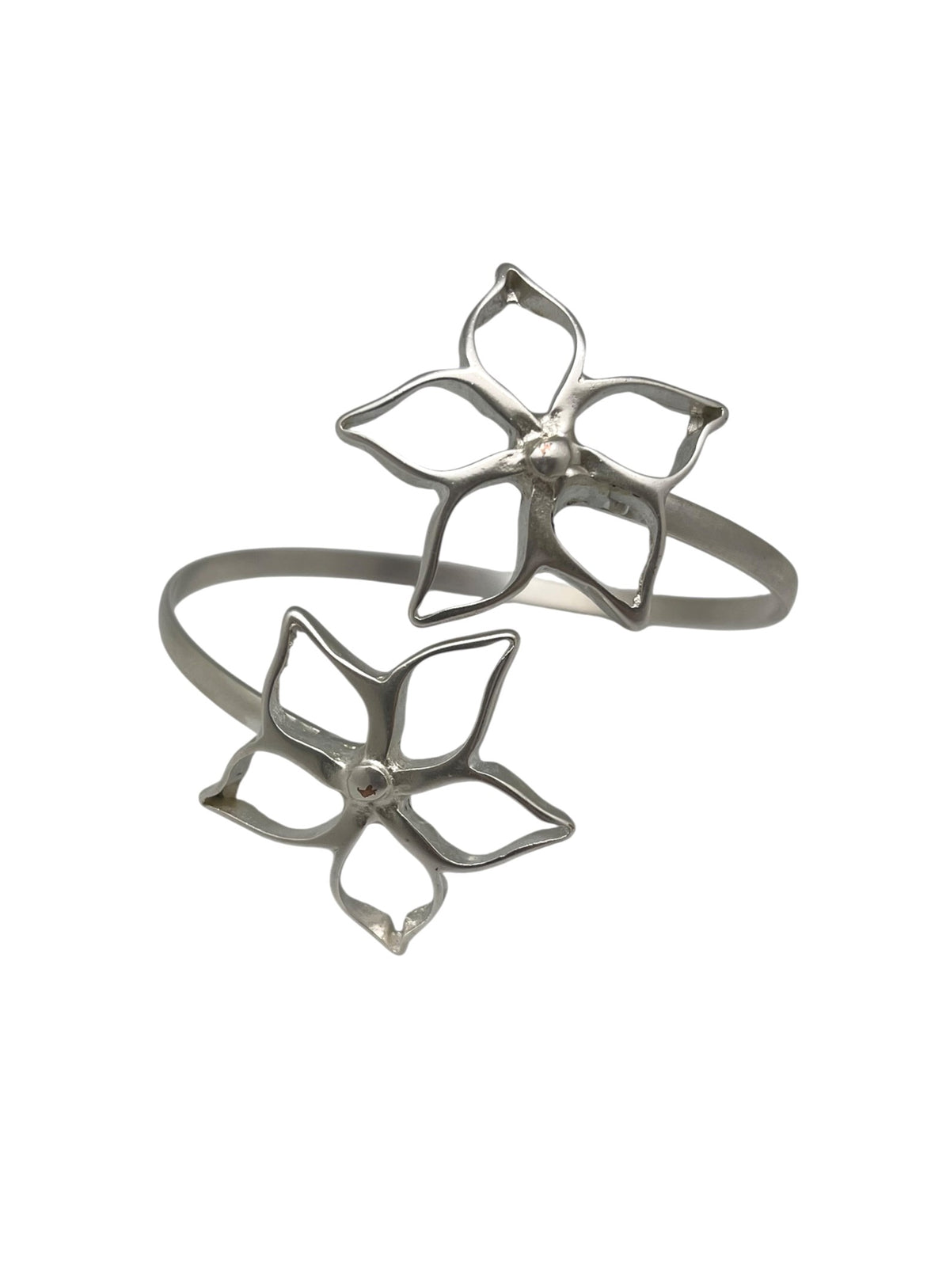 Pulsera brazalete fino IrregularBlom GD Doble plata chapado 10µ ajustable o dorado (latón)