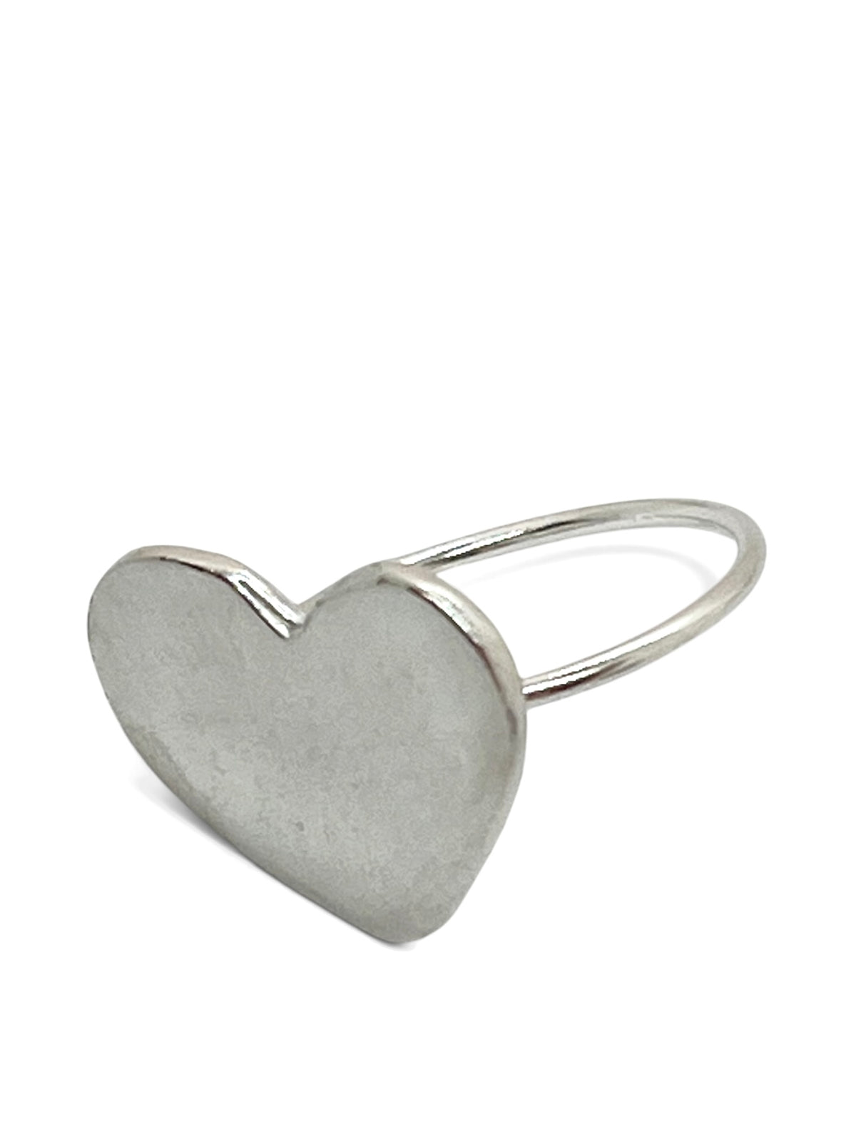 Anillo corazón plata 10µ latón minimal T-14