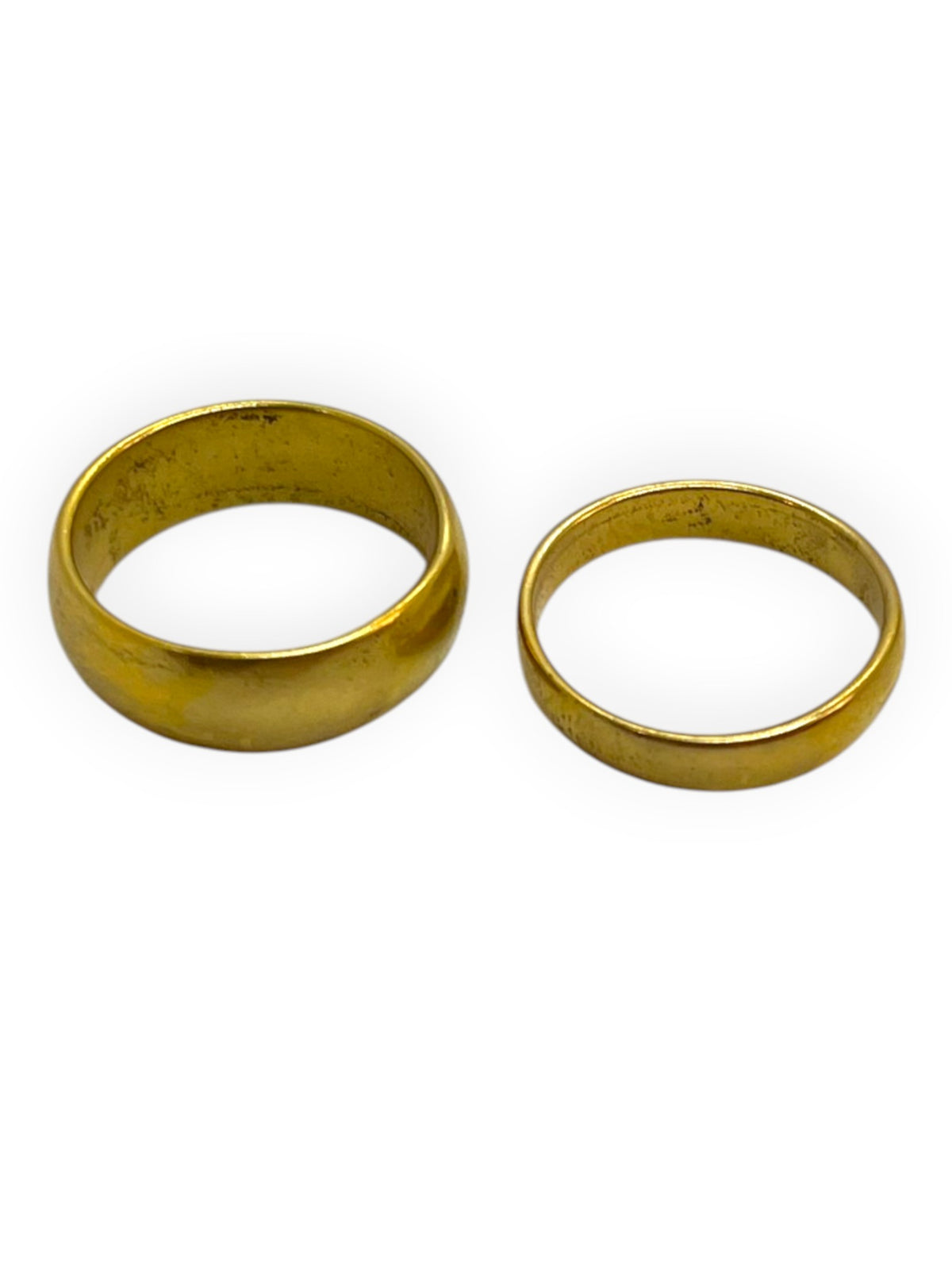 Pack alianzas mini laton plata 10µ o dorado T-12
